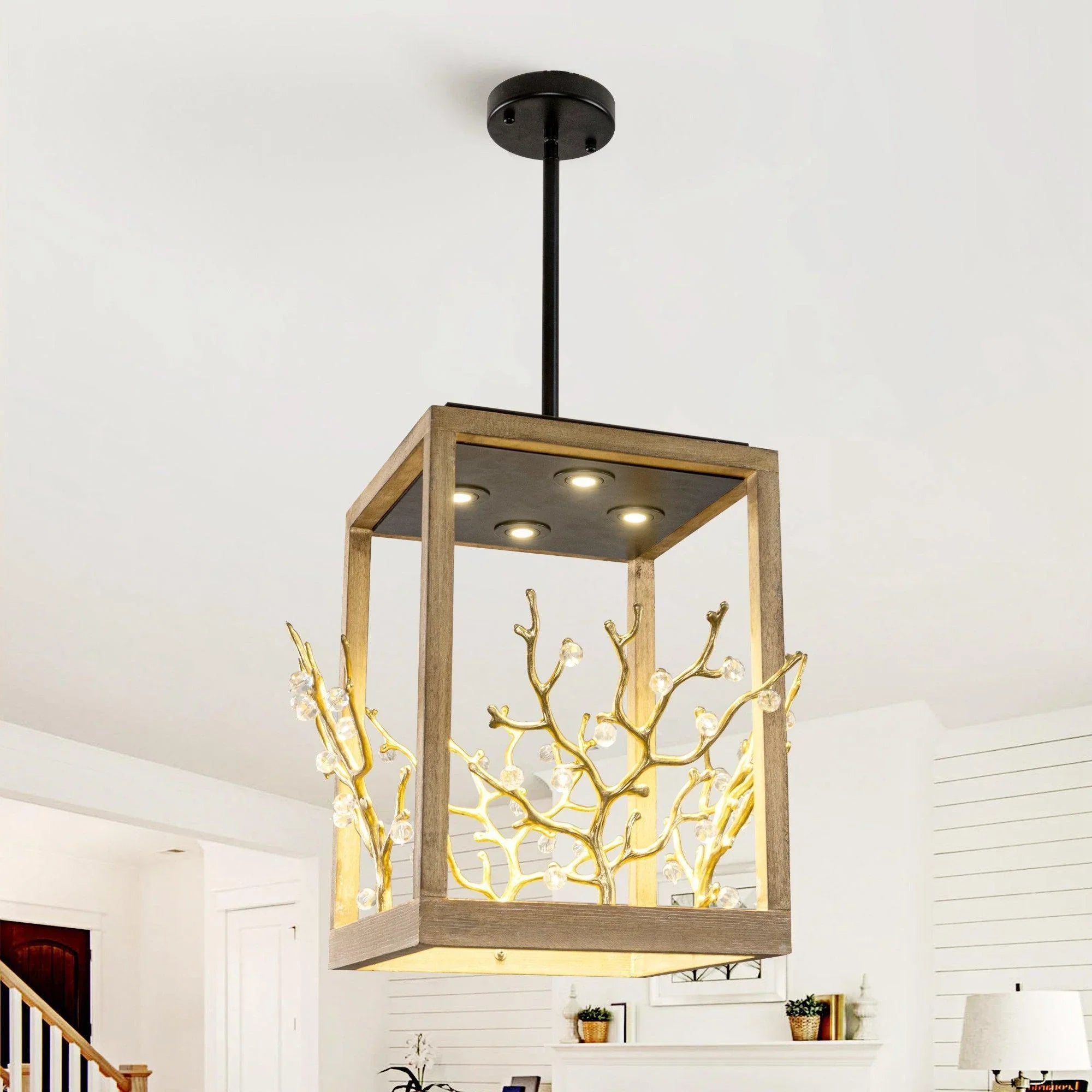 4-Light Modern Branches Island Pendant Lighting