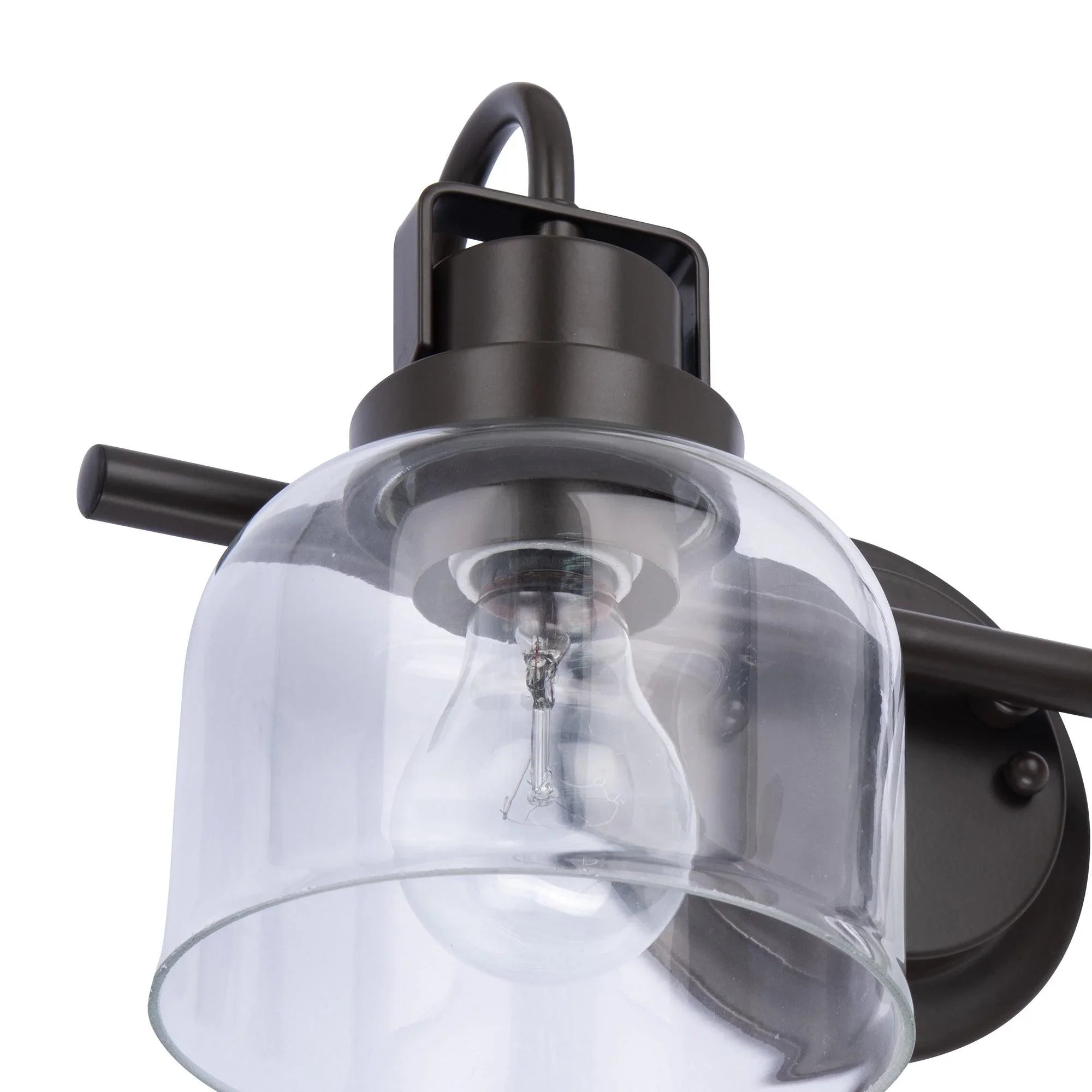 Lámpara de baño Brighton de 2 luces regulable en bronce oscuro