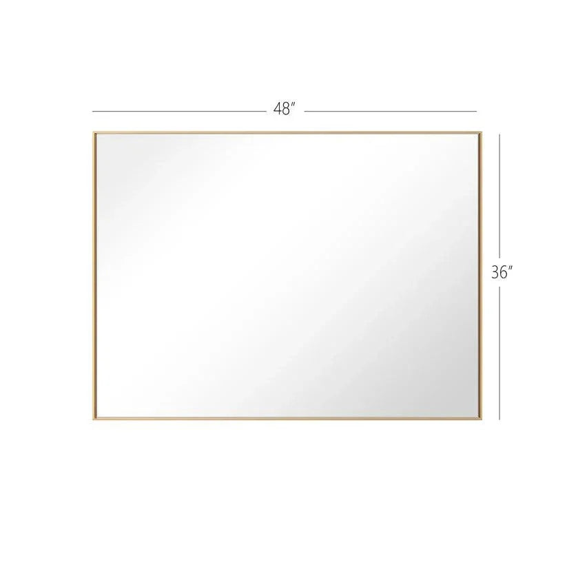 Reflections Sleek Modern Black Aluminum Framed Wall Mirror