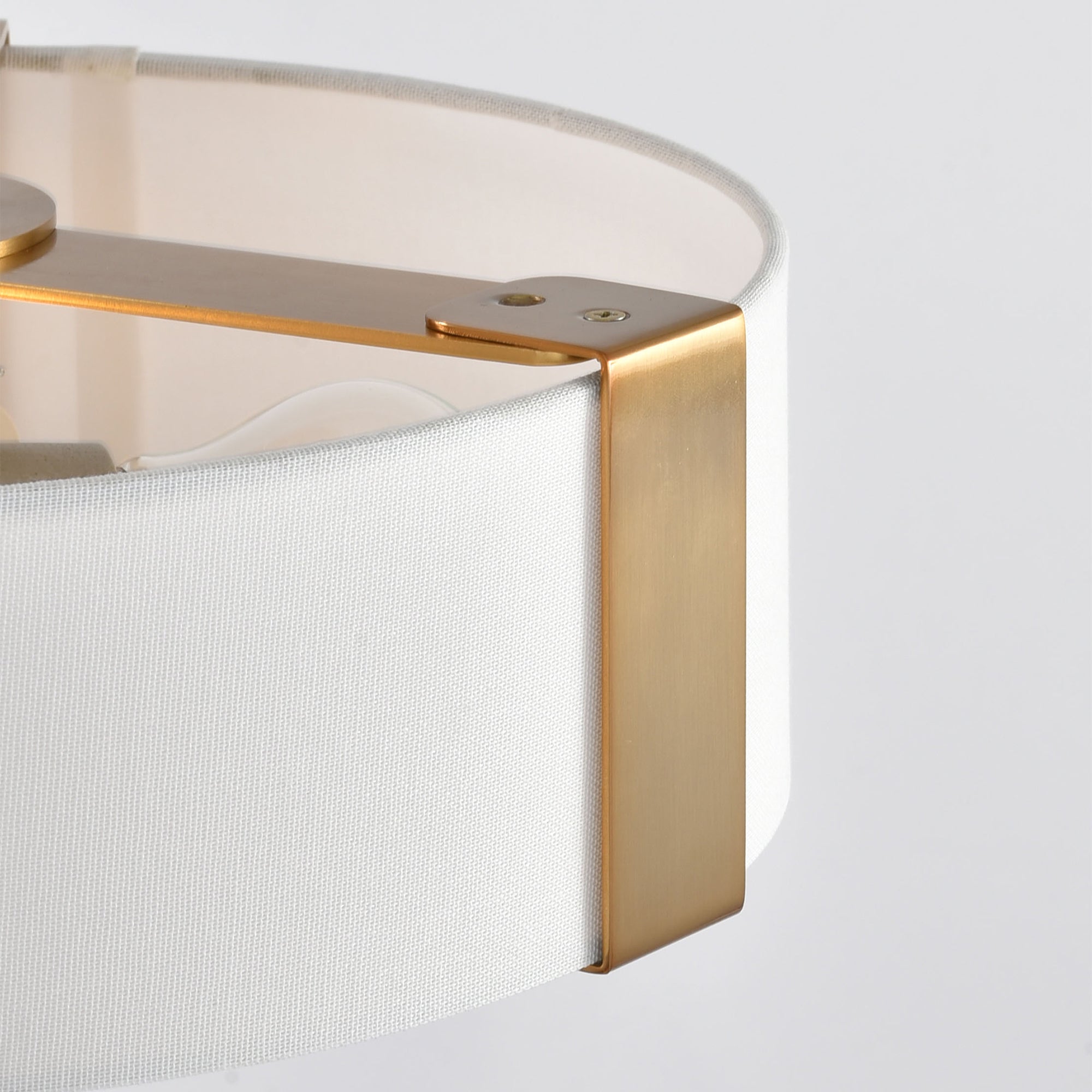 14 Inch Ella 3-Light Electroplate Golden Semi-Flush Mount Ceiling Light