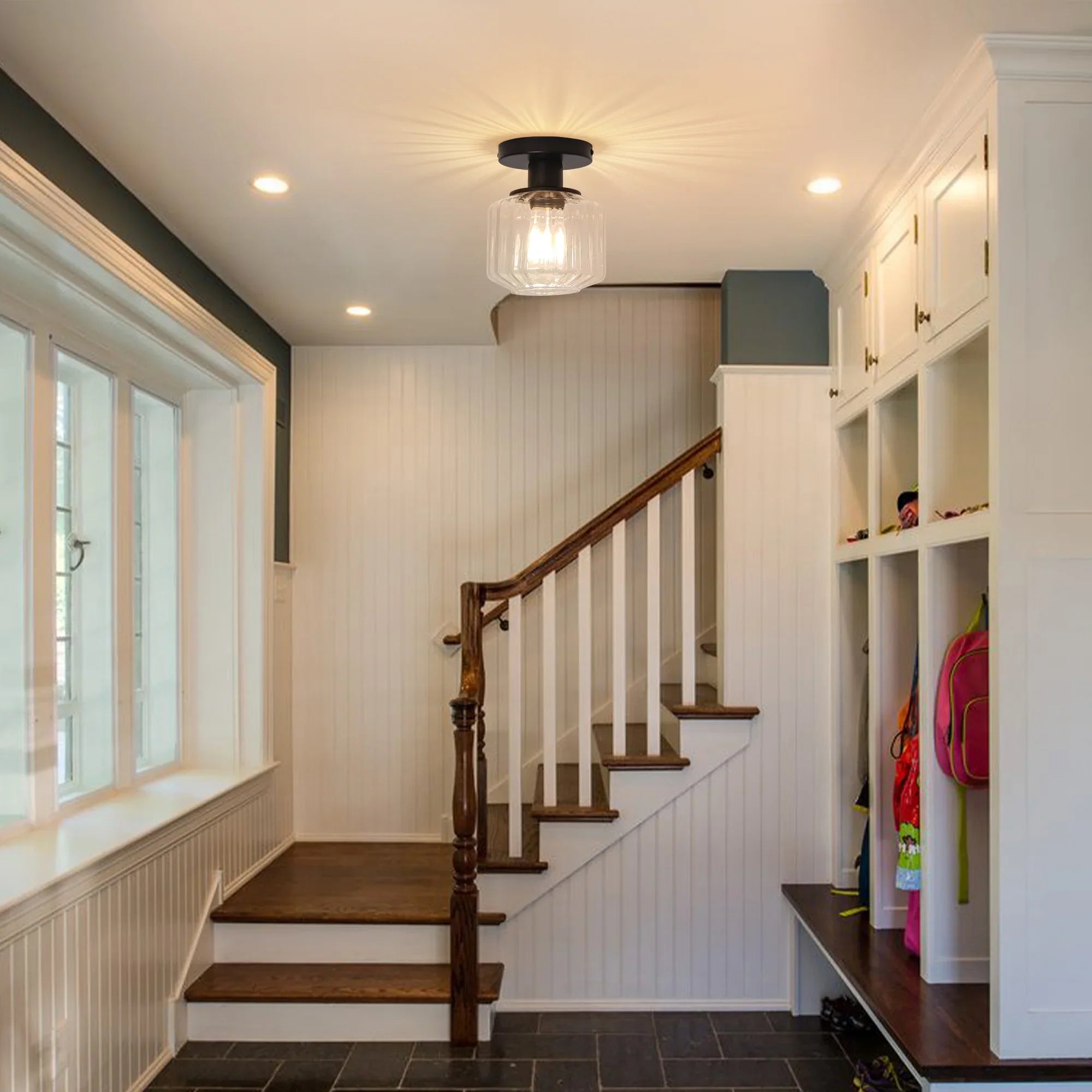 6 Inch Marico 1-Light Semi-Flush Mount Ceiling Light