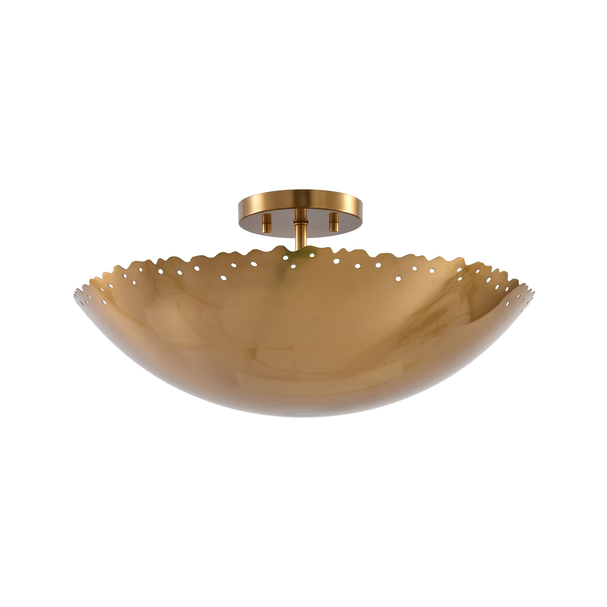 Irma 3-Light Modern Semi-Flush Mount Ceiling Light