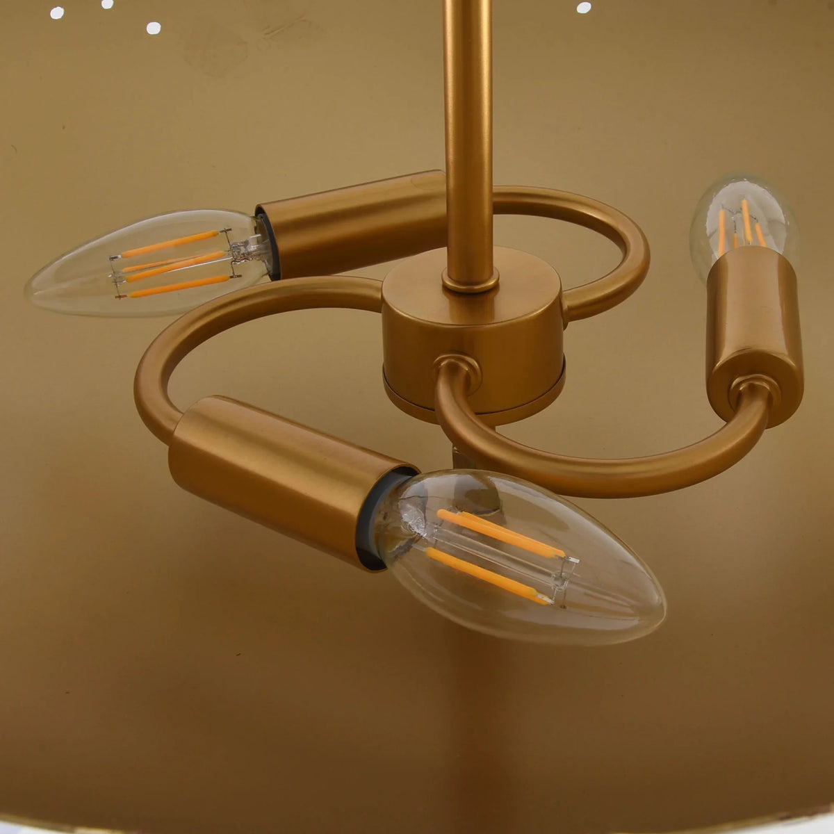 Irma 3-Light Modern Semi-Flush Mount Ceiling Light