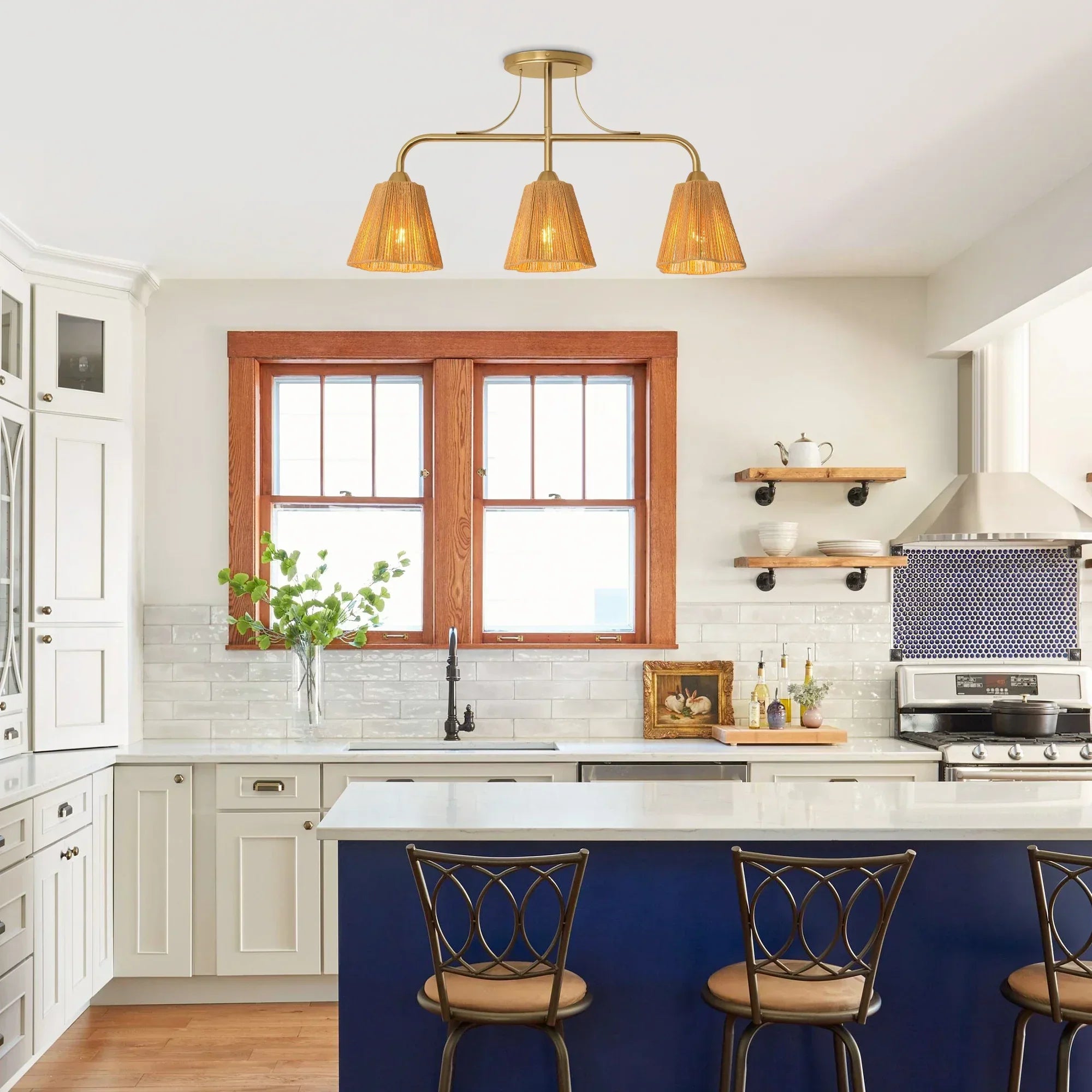 30 Inch Paddy 3-Light Chandelier