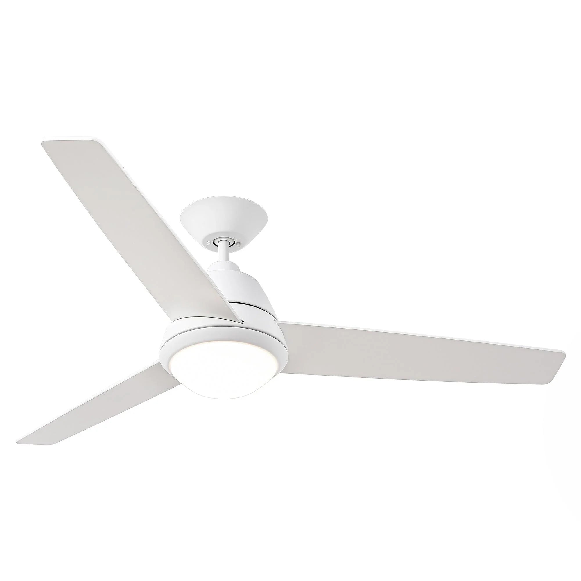 52" 4 Speed Wall Control Ceiling Fan with LED Lighting