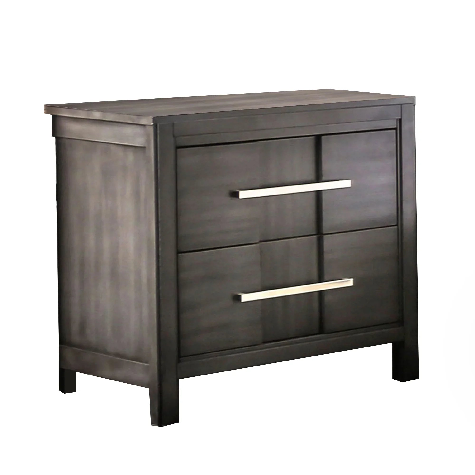 Berenice 23" Transitional Solid Wood 2-Drawer Nightstand