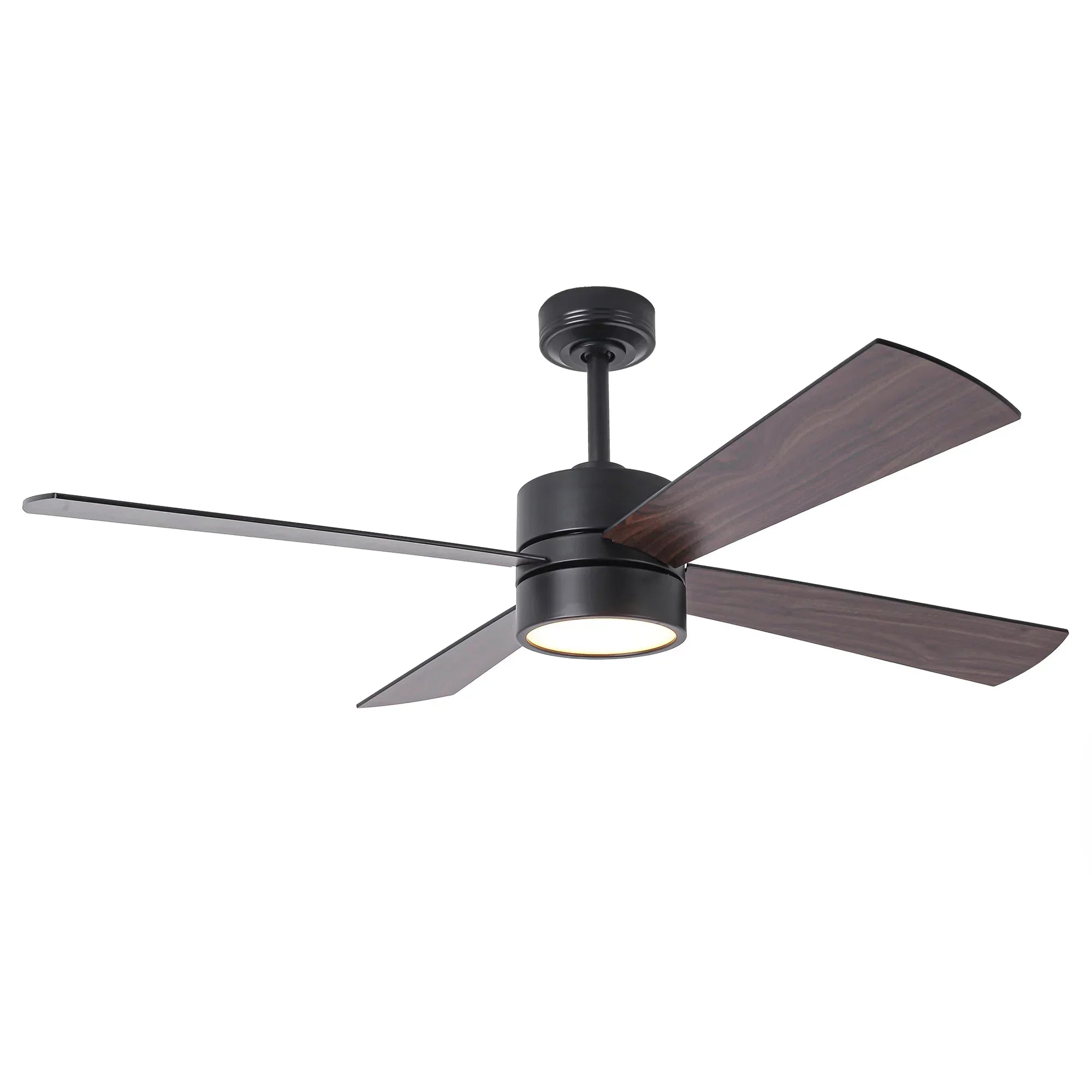 52 Inch Bucholz Industrial Dimmable RGB LED Ceiling Fan with Remote and APP Control