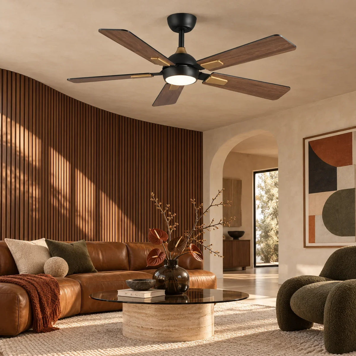 52 Inch Jamie Smart LED Ceiling Fan with Reversible Blades