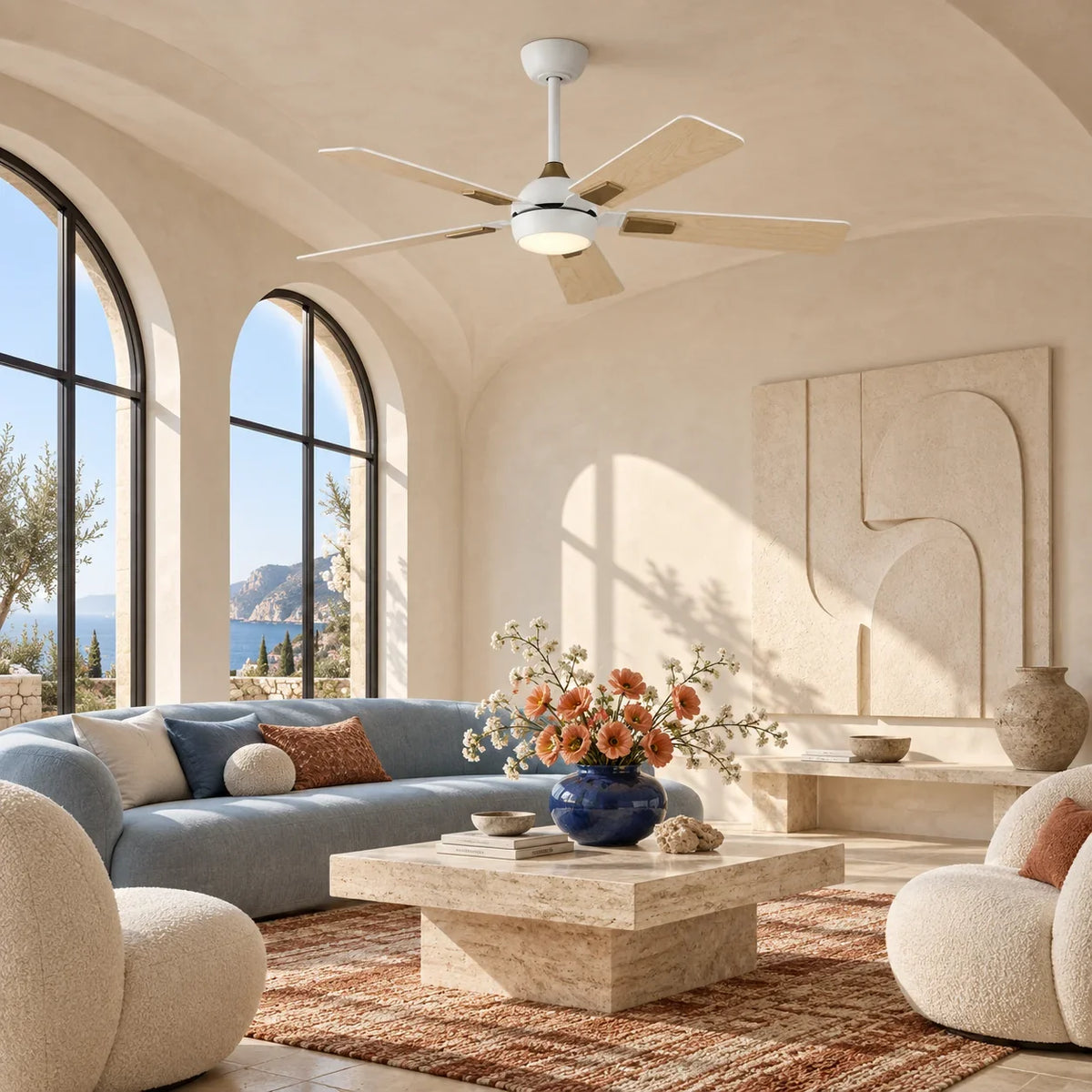 52 Inch Jamie Smart LED Ceiling Fan with Reversible Blades