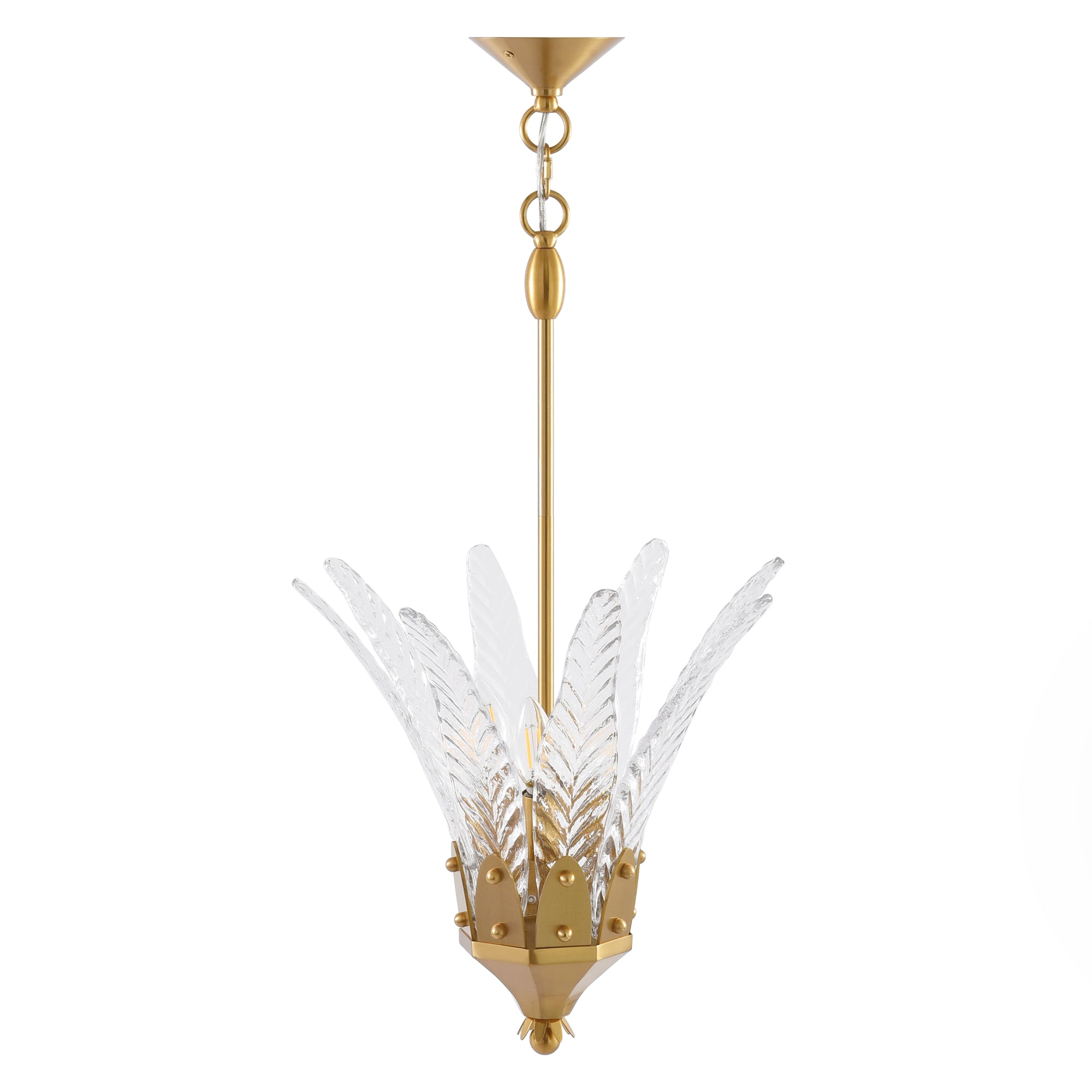 17 Inch Vito 3-Light Feather-shaped Island Pendant Light