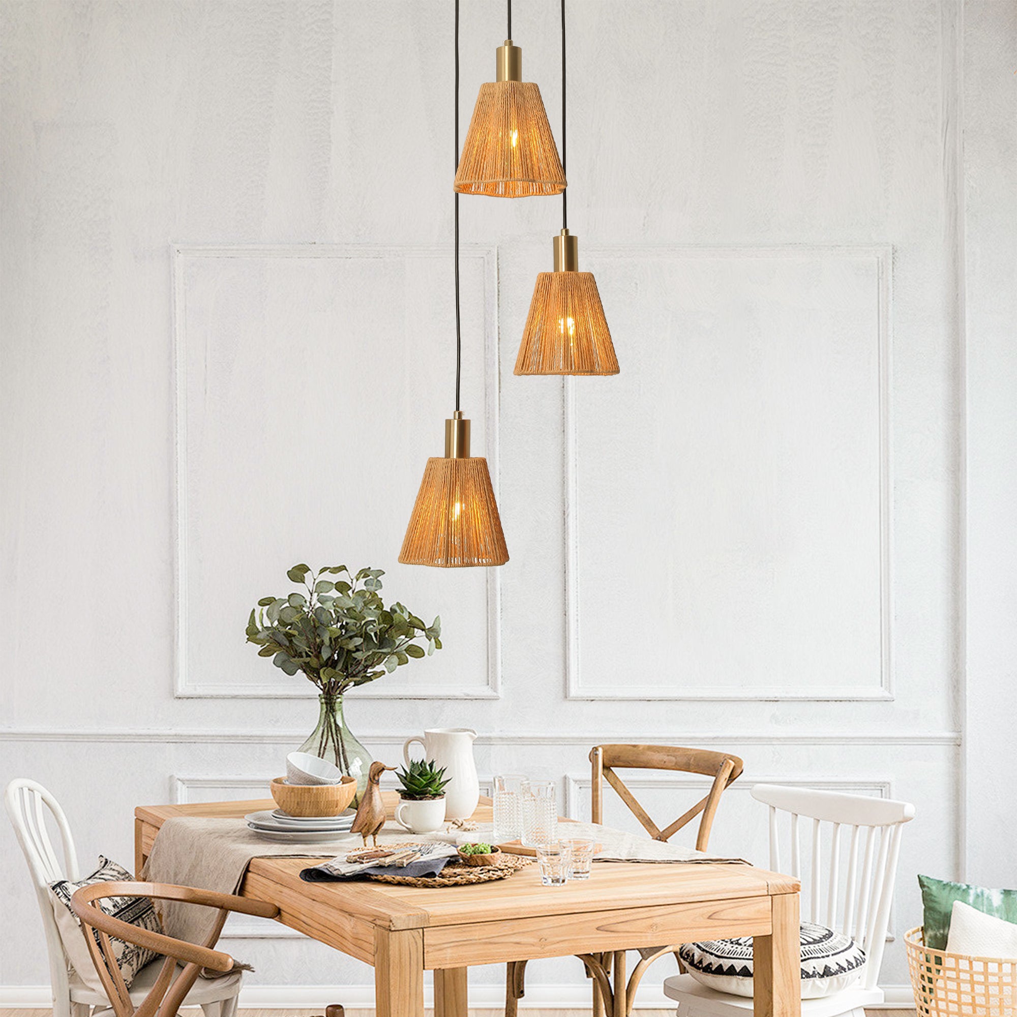 15 Inch Merle 3-Light Island Pendant Light