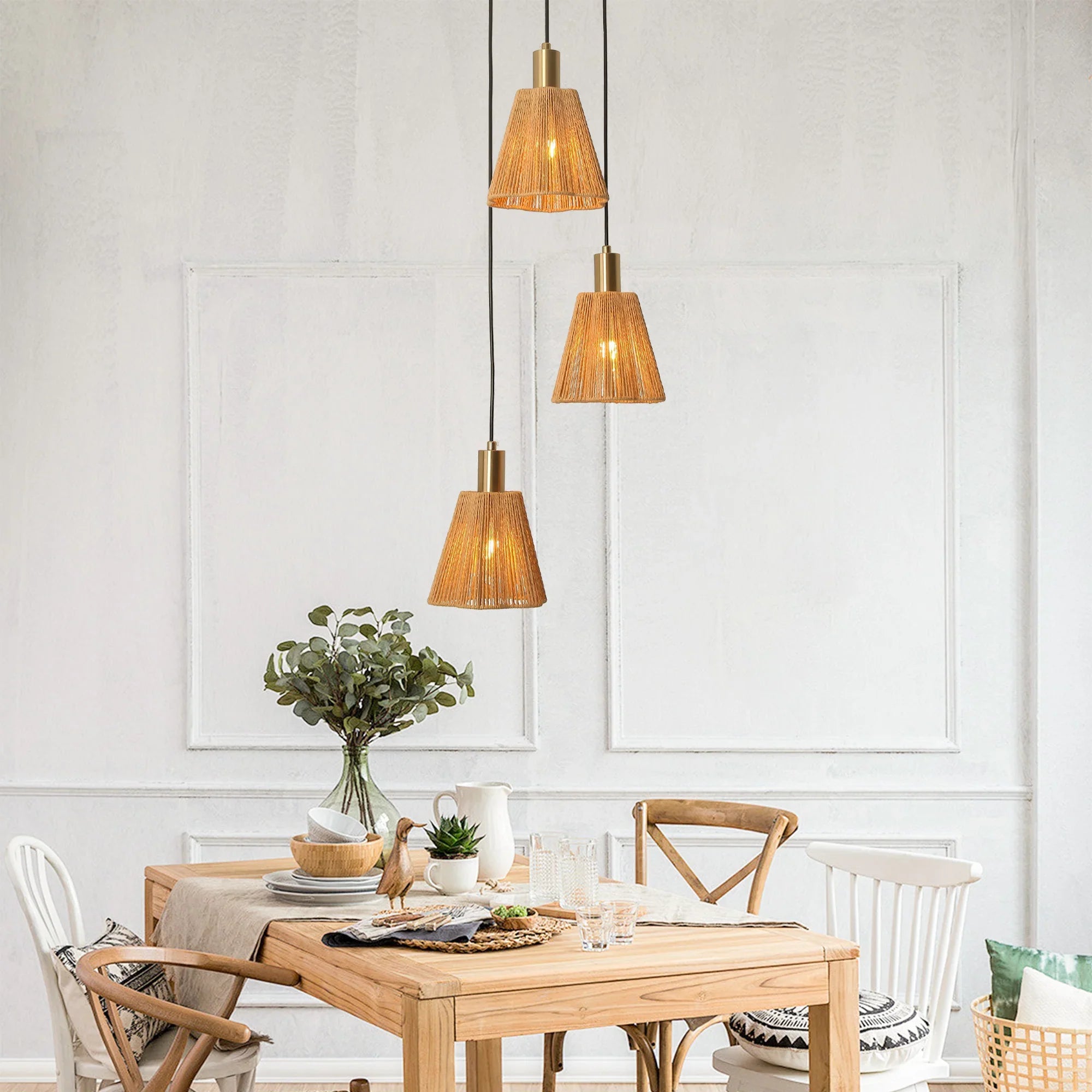 15 Inch Merle 3-Light Island Pendant Light