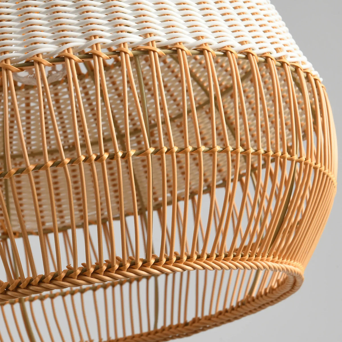 17" Yale Bohemian Handwoven Rattan Island Pendant Light