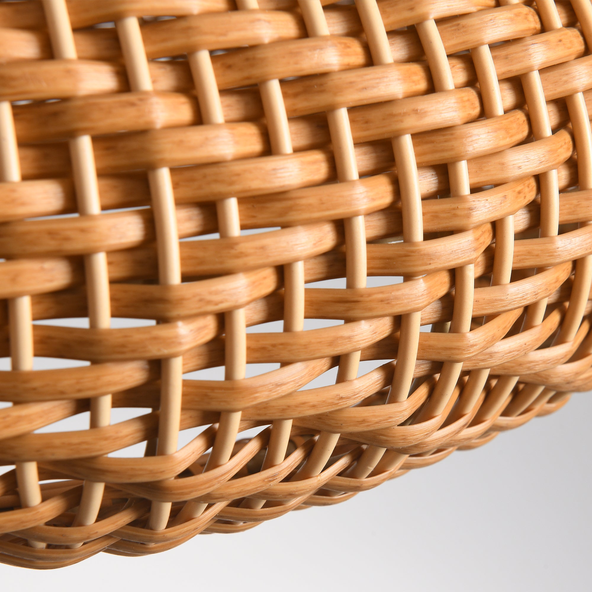 19" Walter Bohemian Handwoven Rattan Island Pendant Light
