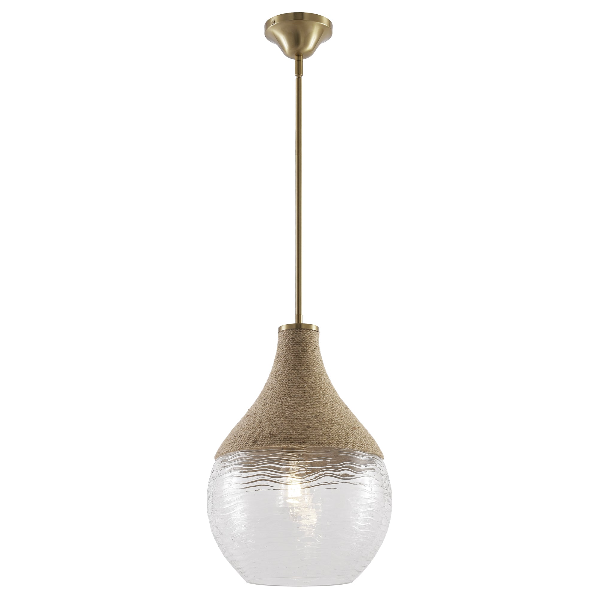 Colby 1-Light Golden Bohemian Island Pendant Light