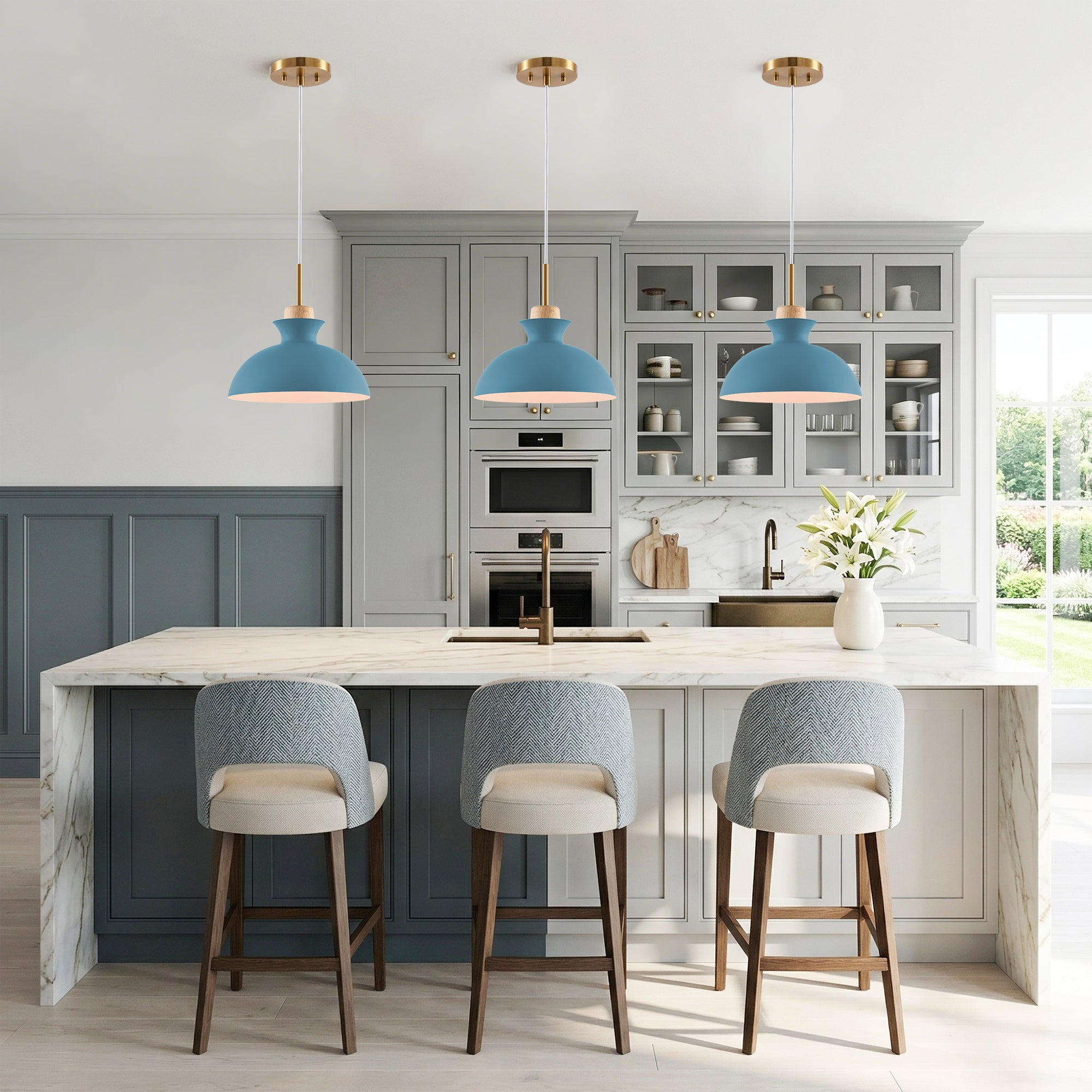 Boris 1-Light Island Pendant Light