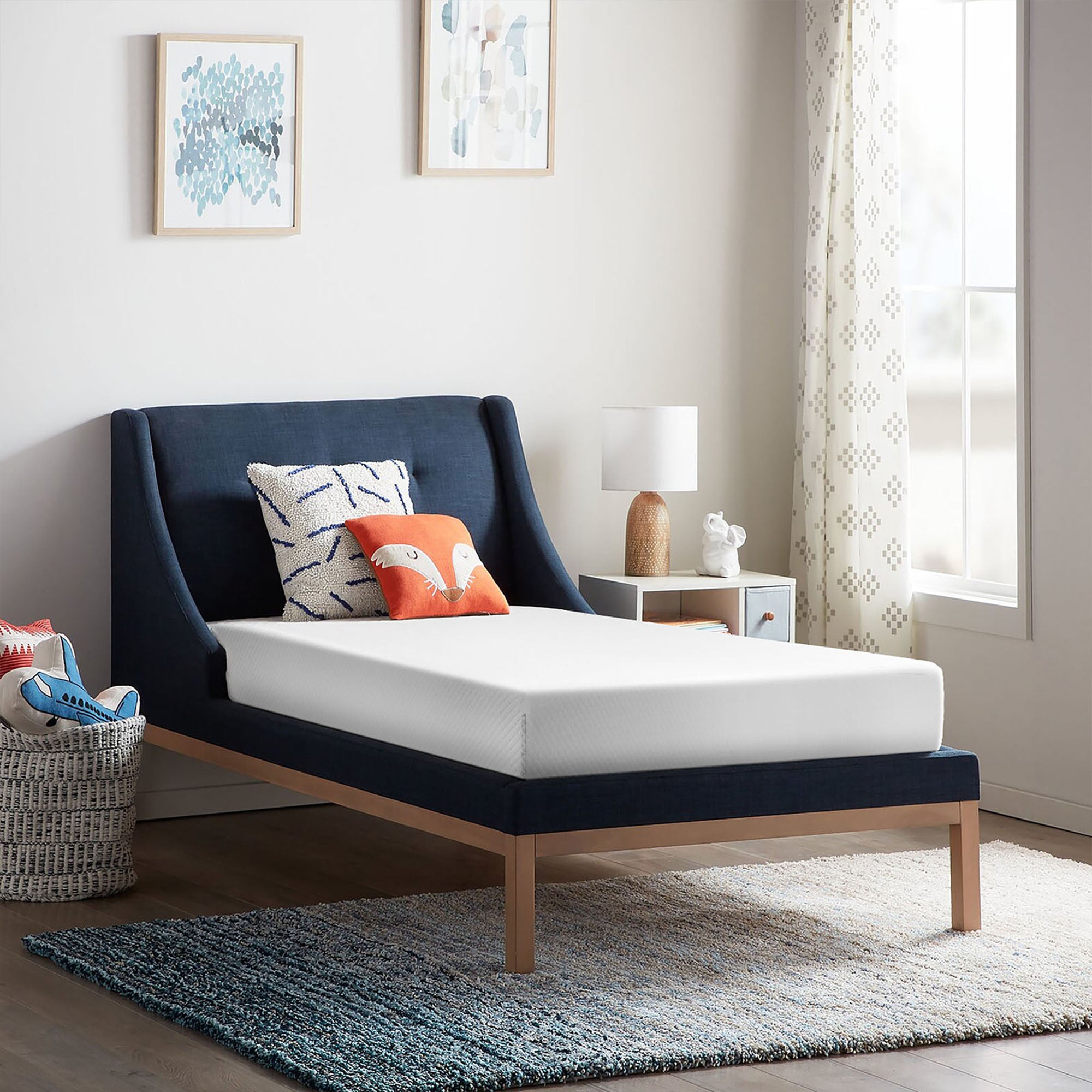 Artemisia 6" White Memory Foam Medium Firm Mattress with 1” Gel Infused Memory Foam