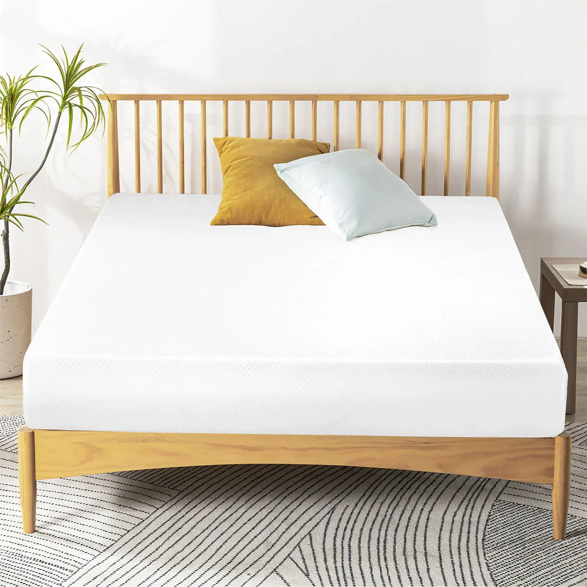 Artemisia 12" White Memory Foam Medium Firm 9.5" Standard Foam Mattress