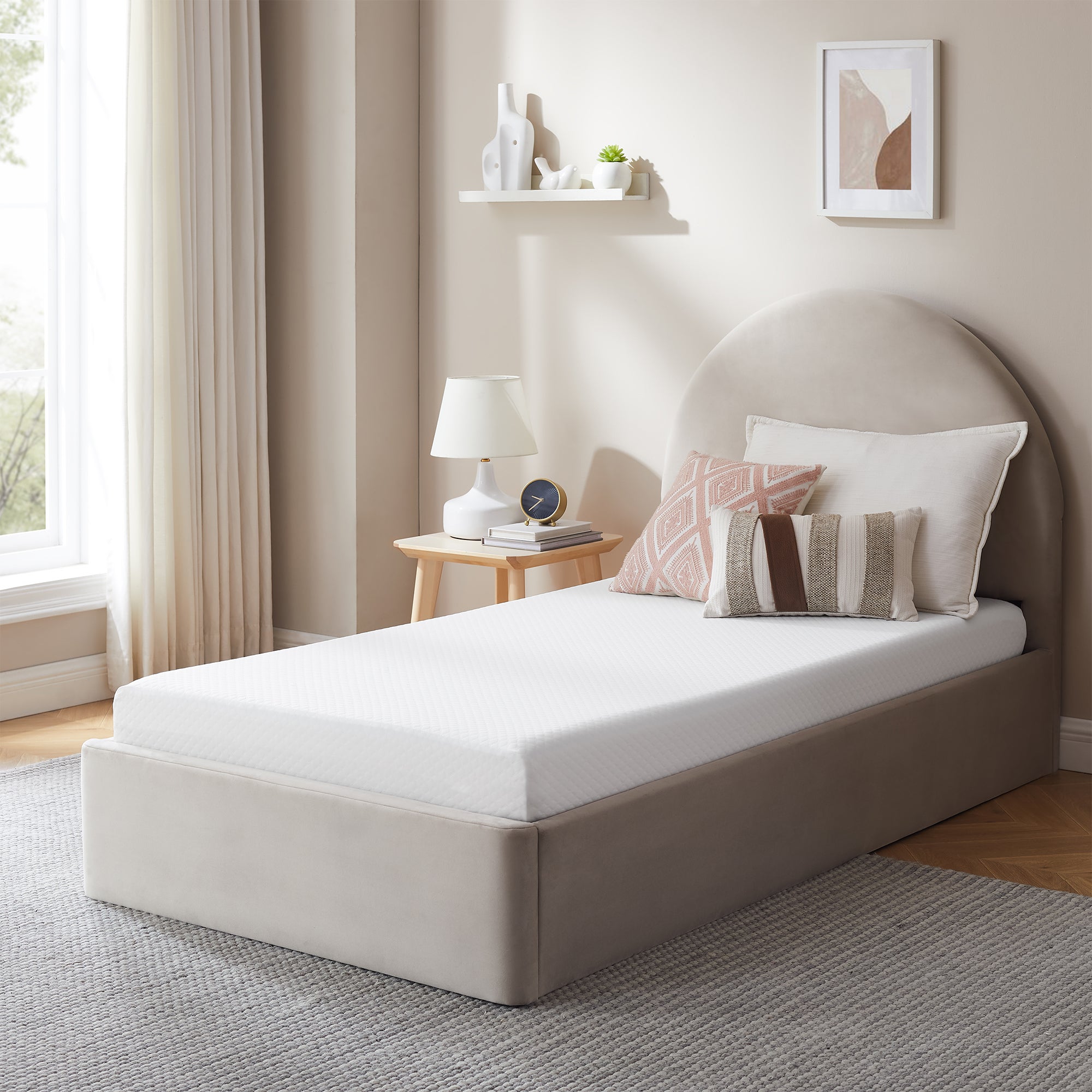 Dream 6 Inch Twin Medium Firm Pressure-Relieving Support Memory Foam Mattress