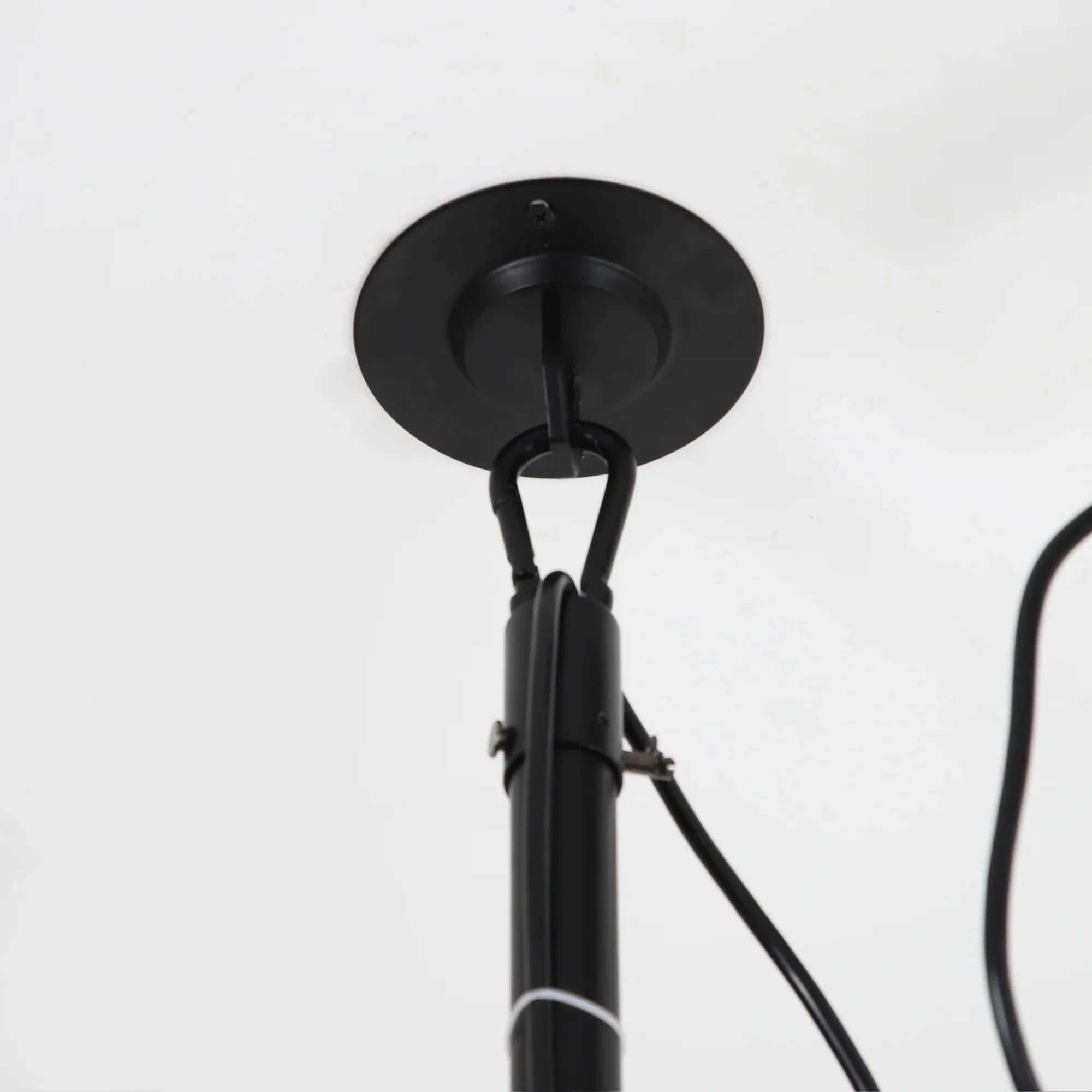 20 Inch Vistula Outdoor DC Motor Black Industrial Hanging Buckle Downrod Ceiling Fan with Light