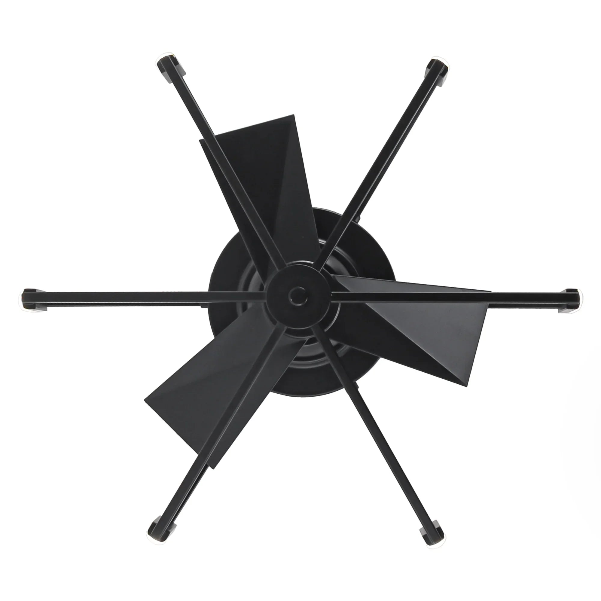 21 Inch Wade Black Industrial Flush Mount LED Ceiling Fan