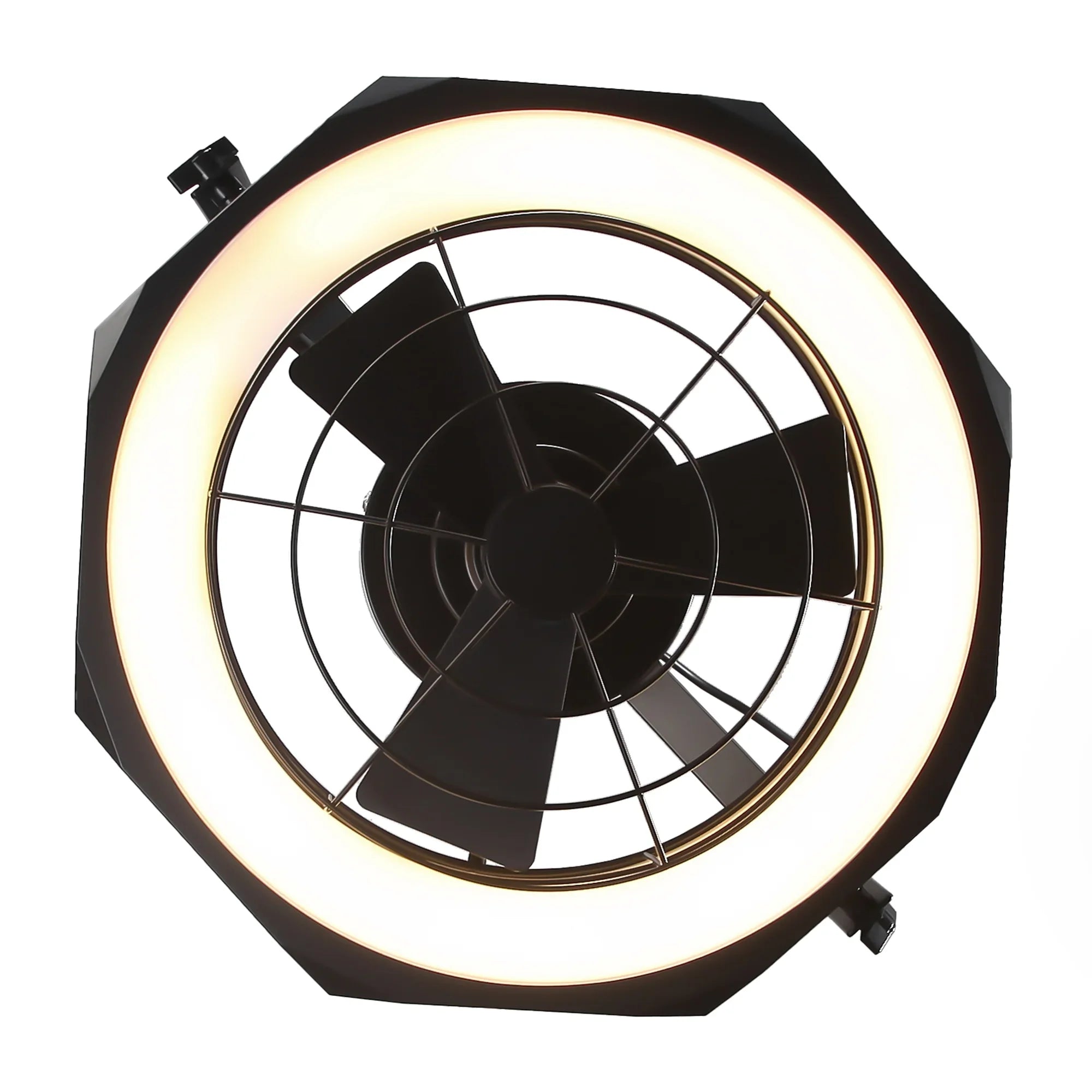 20 Inch Doris Downrod Fan Wall Mount Fan with LED Light and Remote Control