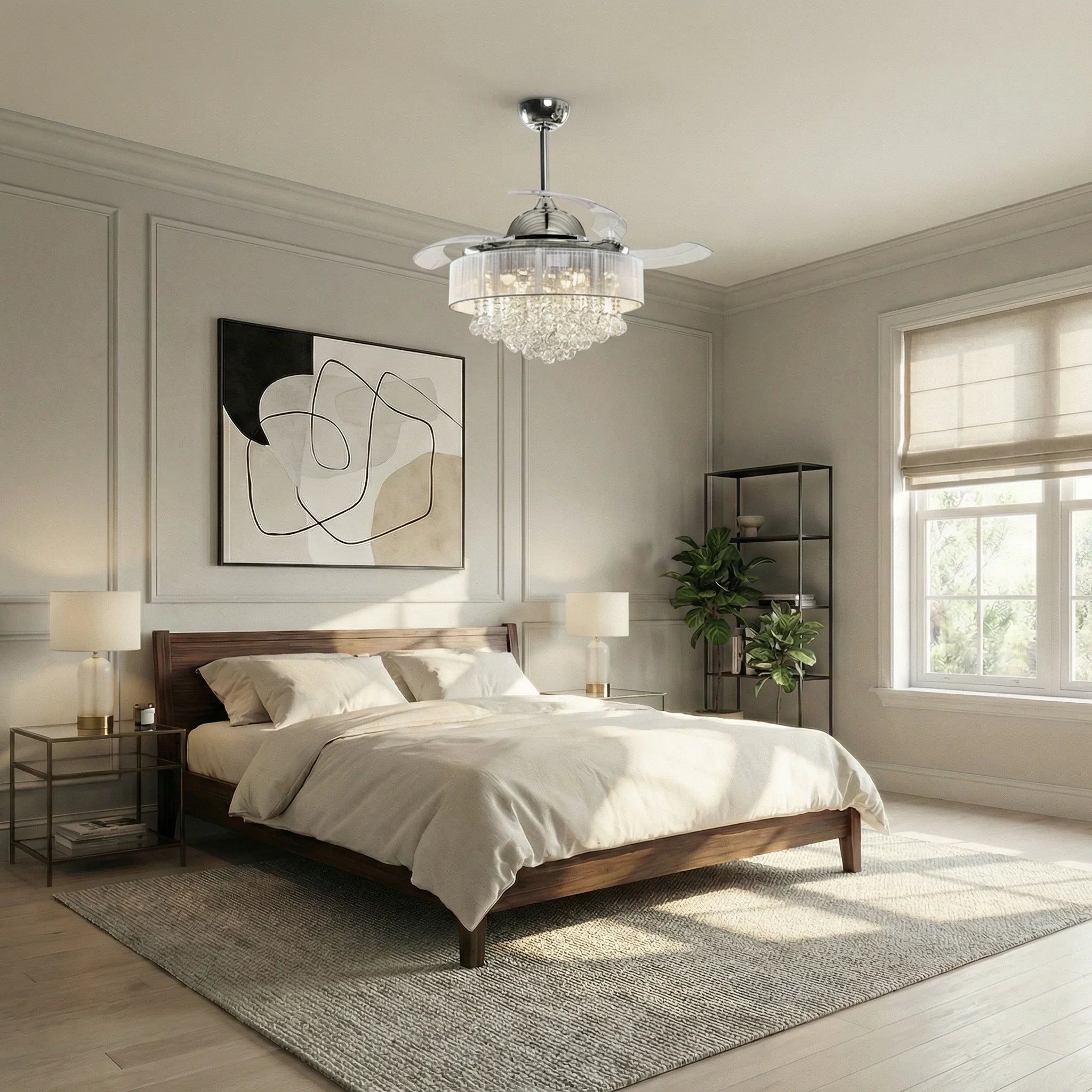 42" Broxburne Smart Fan with LED Light