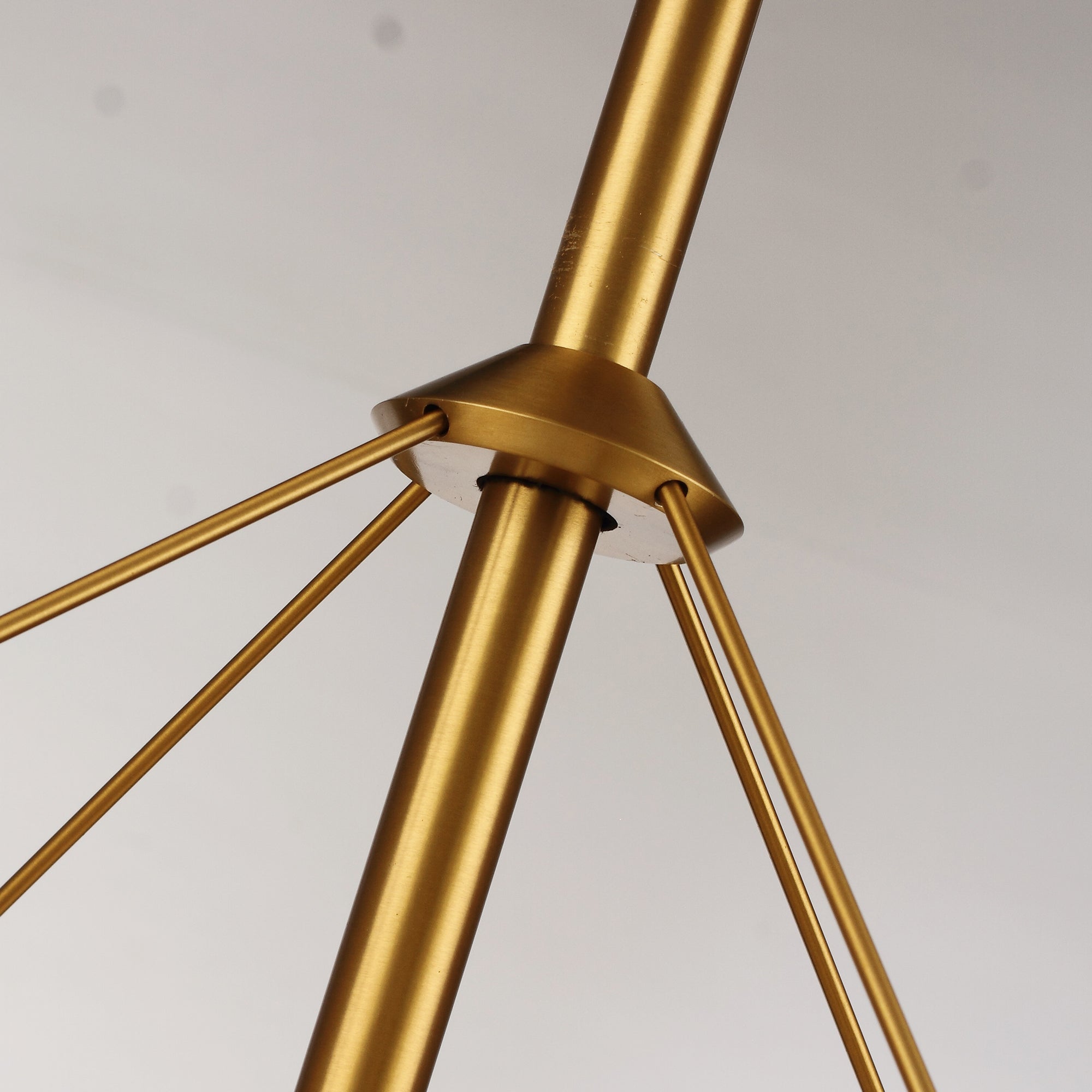 30 Inch Mona Golden Downrod Mount Fandelier with Remote Control