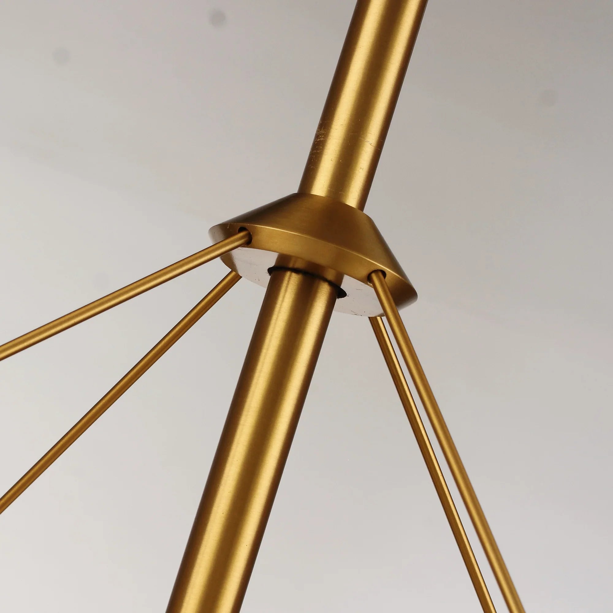 30 Inch Mona Golden Downrod Mount Fandelier with Remote Control