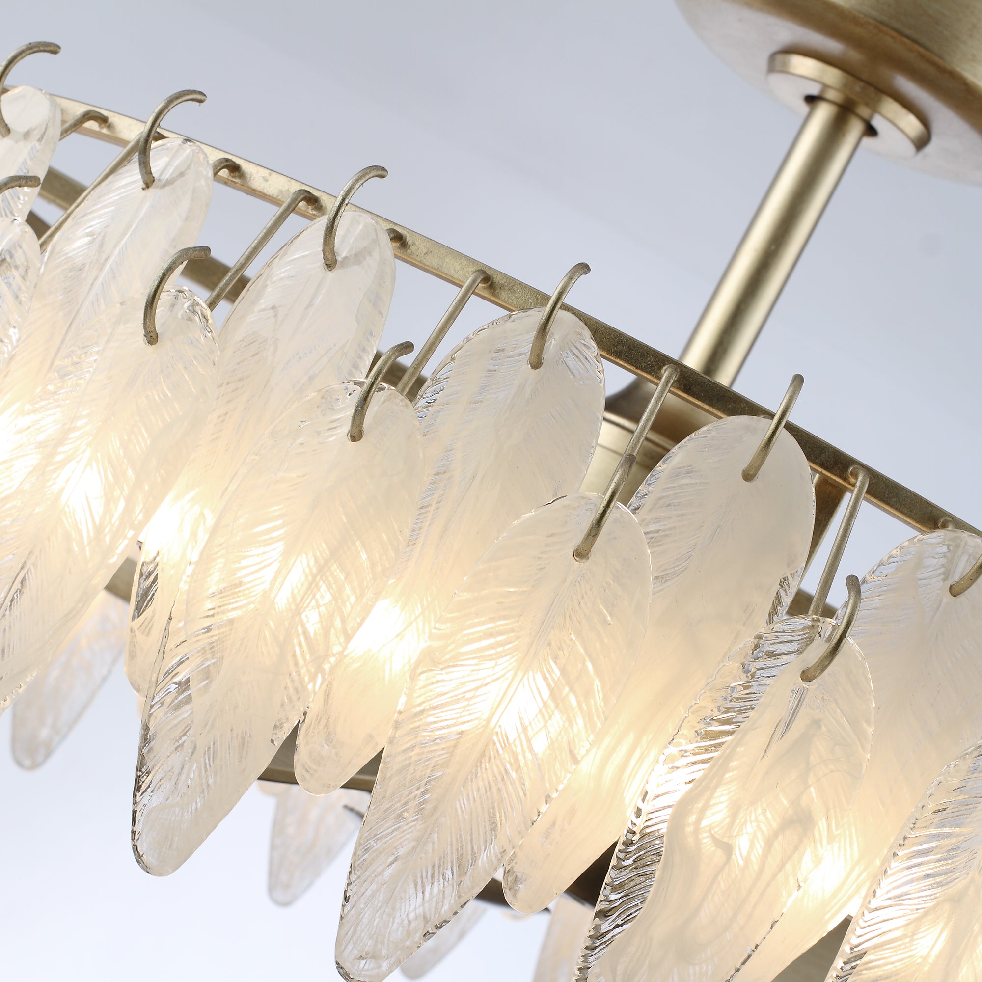 32 Inch Ogden Antique Silver Luxury Fandelier with Light and Remote Control