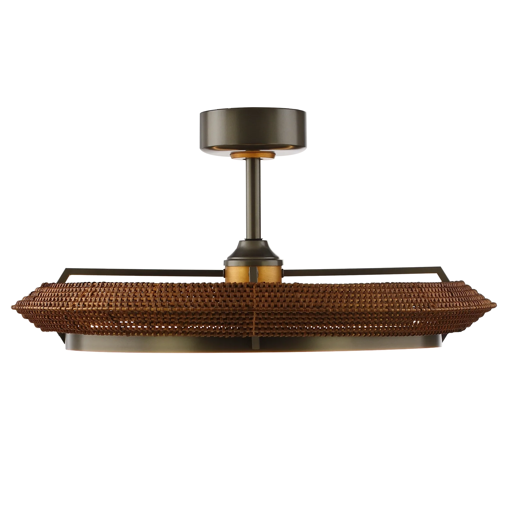 33 Inch Elijah Black-Charcoal Gray Luxury Fandelier with Light and Remote Control