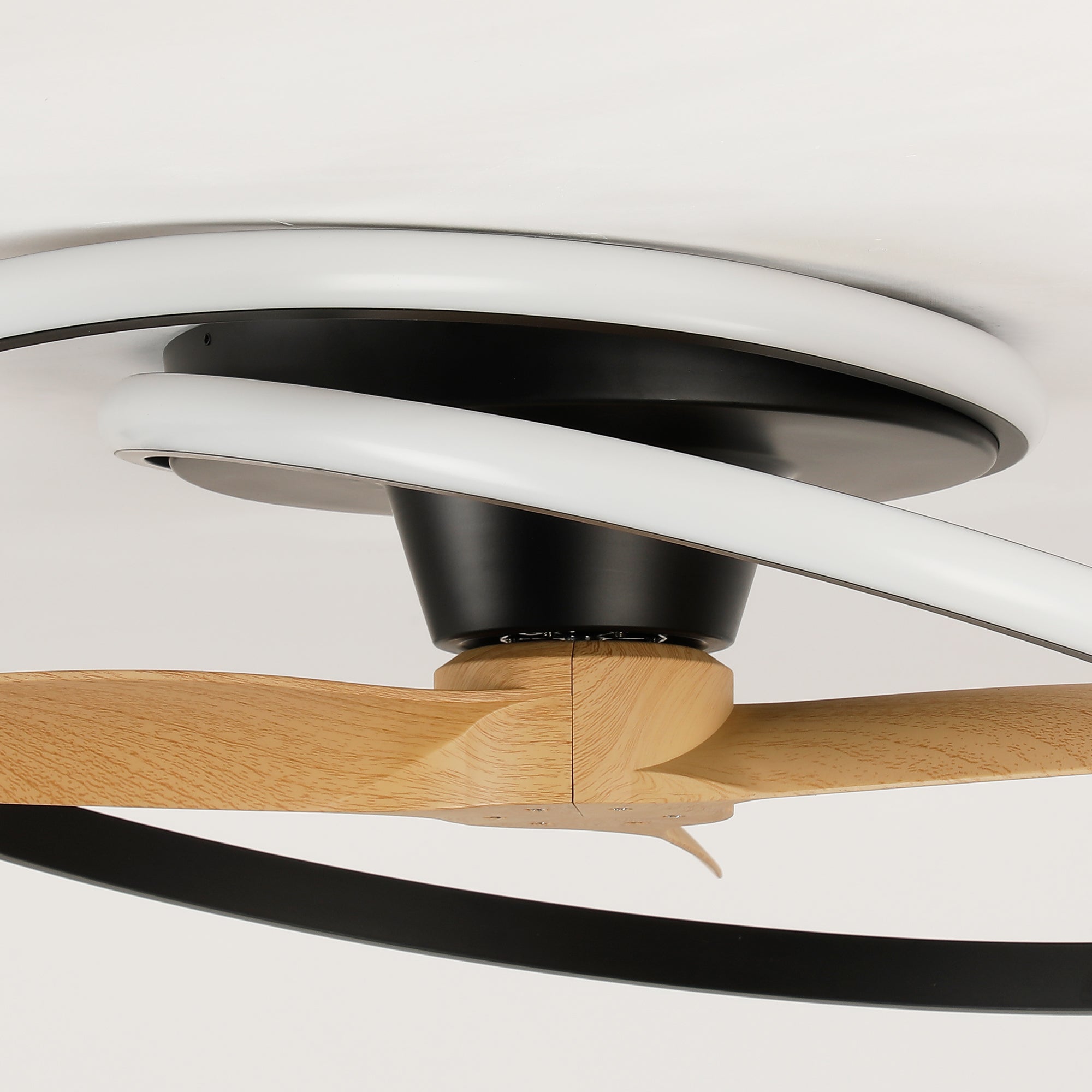 31" Ocean Flush Mount LED Ceiling Fan with Remote Control