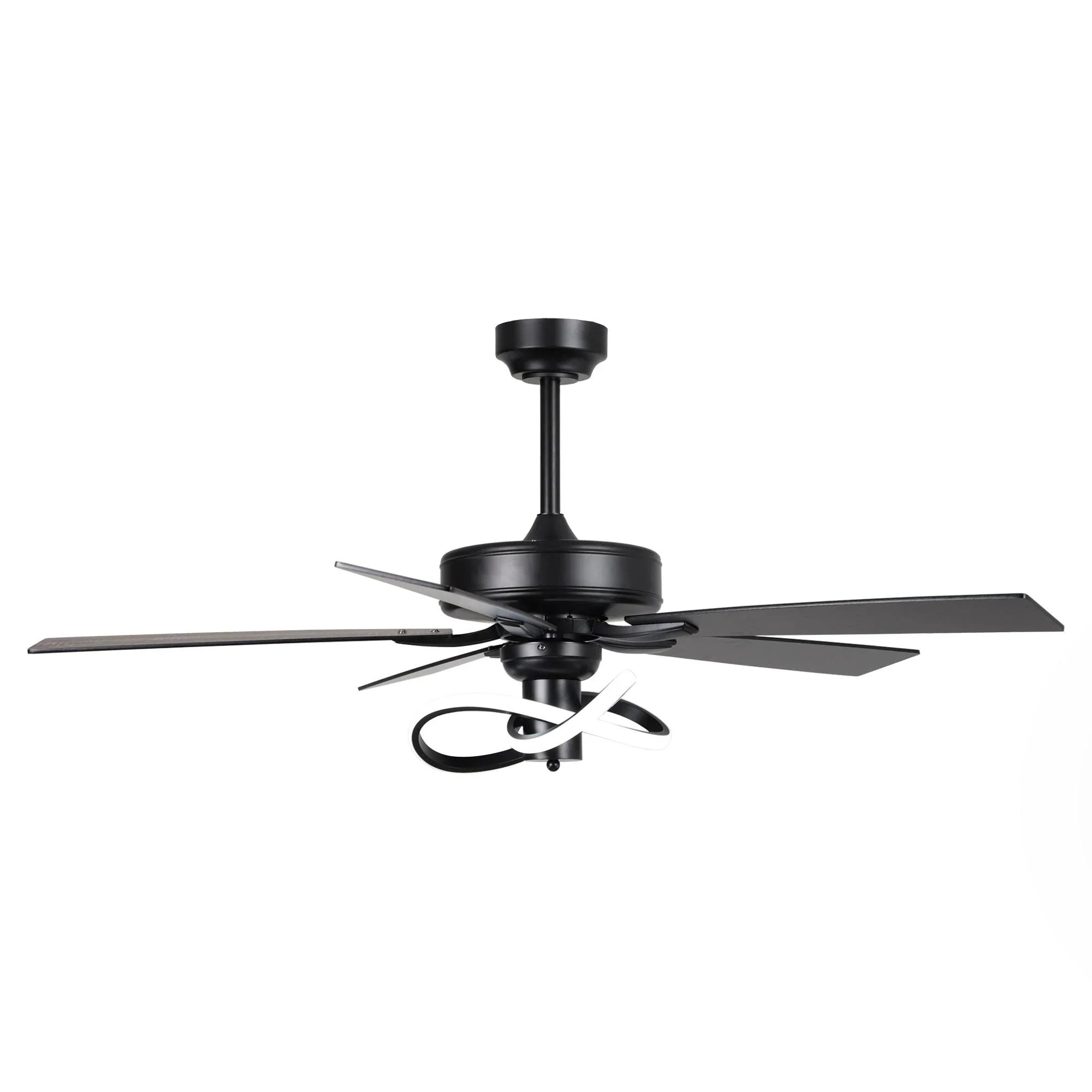 52 Inch Oregon DC Motor Modern Downrod Ceiling Fan with LED Light