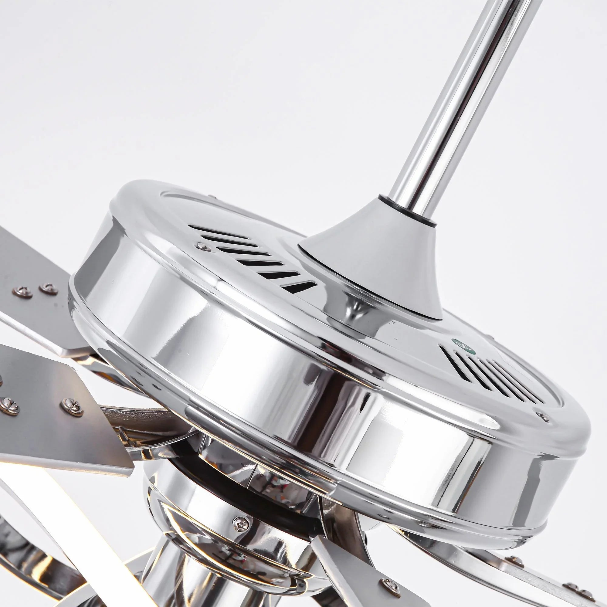 52 Inch Oregon DC Motor Modern Downrod Ceiling Fan with LED Light