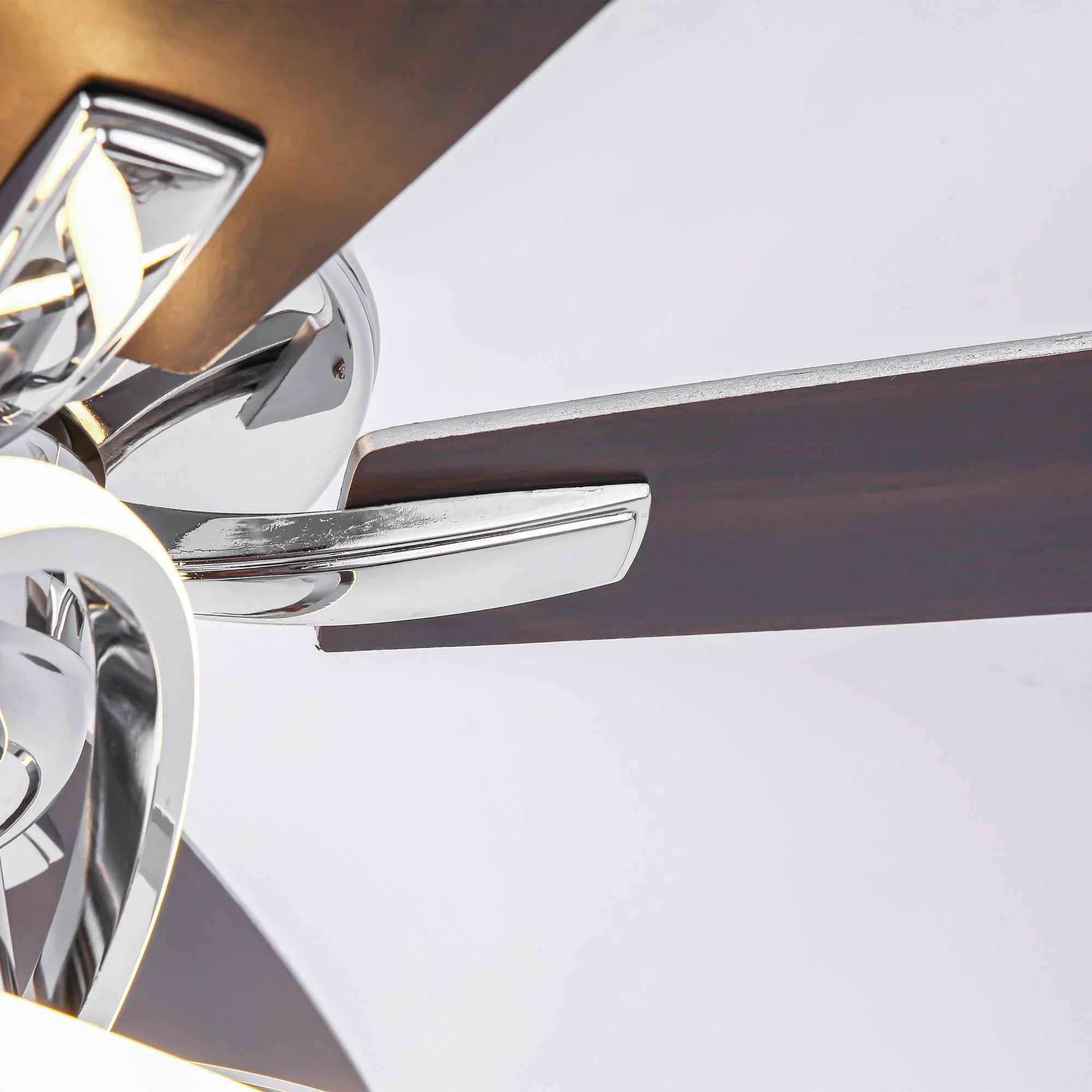 52 Inch Oregon DC Motor Modern Downrod Ceiling Fan with LED Light