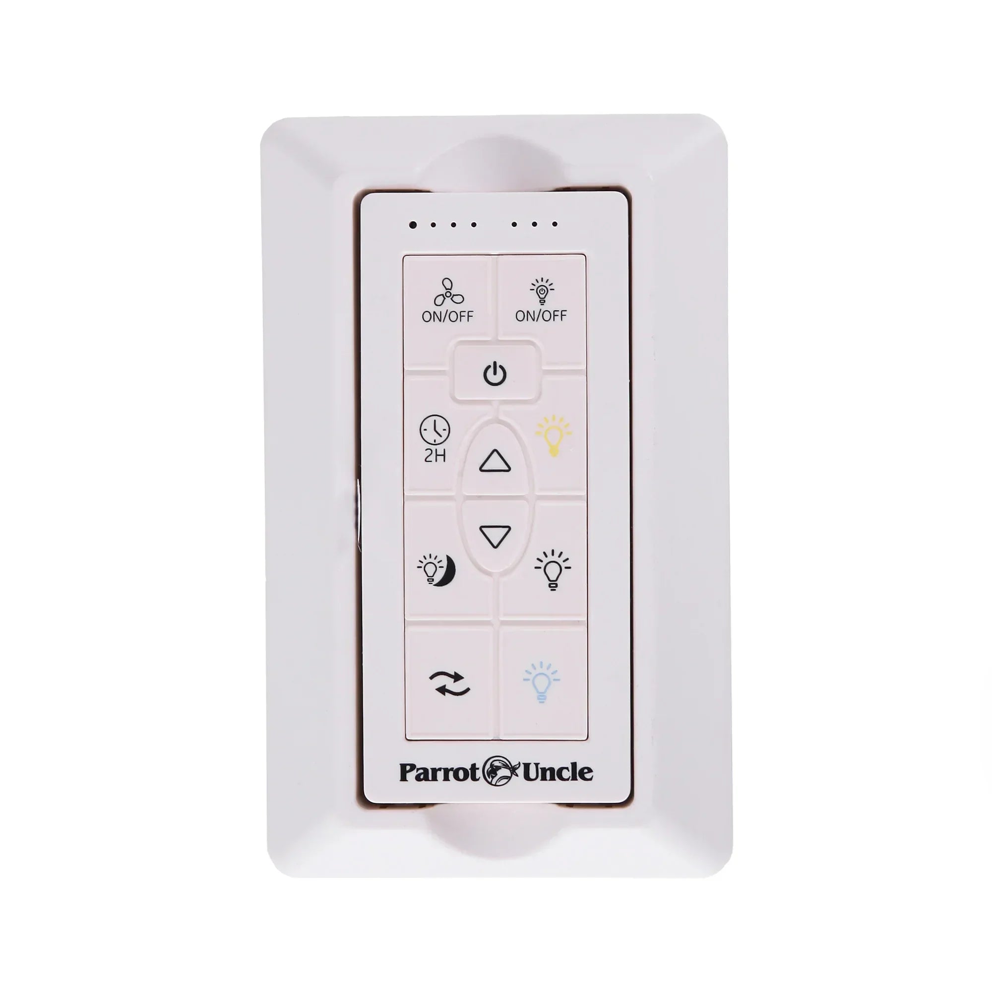 52 Inch Double-sided Blades Modern Downrod Mount Ceiling Fan with Main/Side LED Light