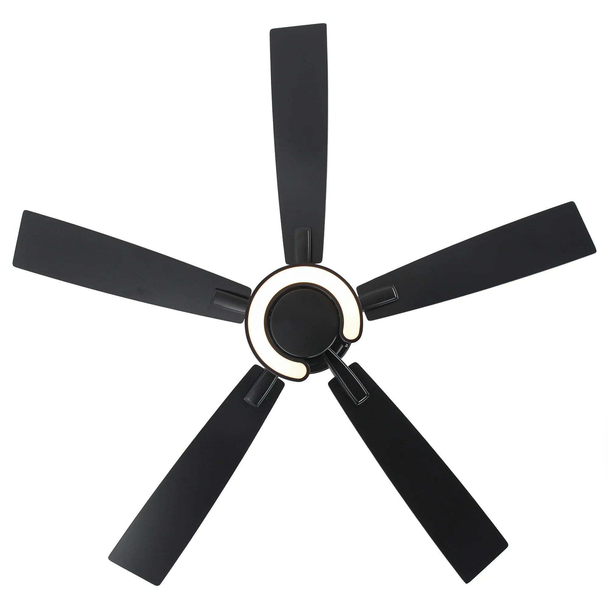 52 Inch Arlen Double-sided Blades Downrod Mount LED Ceiling Fan with Remote Control