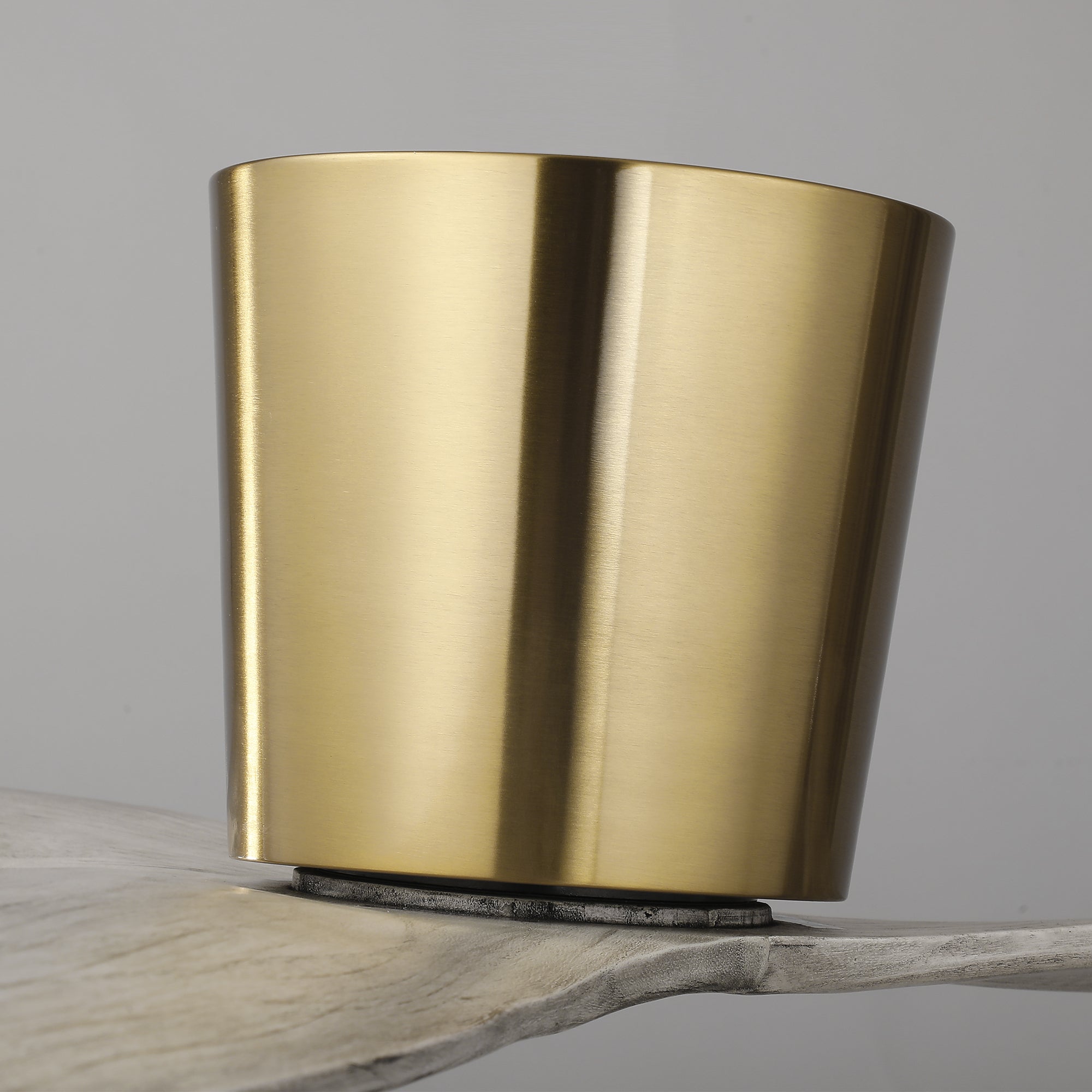 54 Inch Ward Solid Wood Blades Flush Mount Ceiling Fan with Remote Control