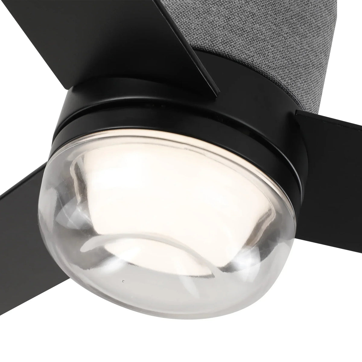 52 Inch Pearl Black RGB LED Smart Fan with Remote and App Control