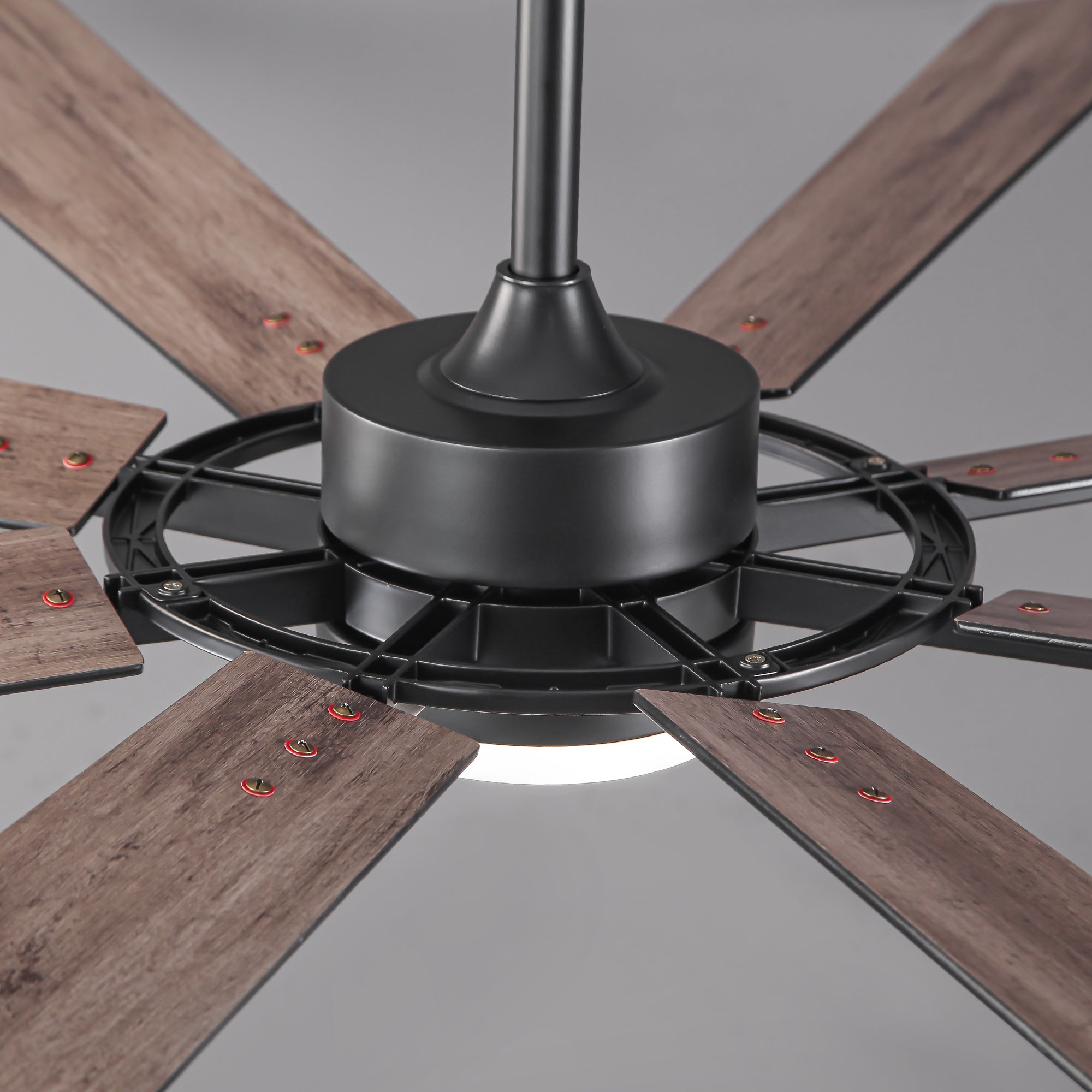 60 Inch 72 Inch Windmill Downrod Mount LED Ceiling Fan with Remote and APP Control