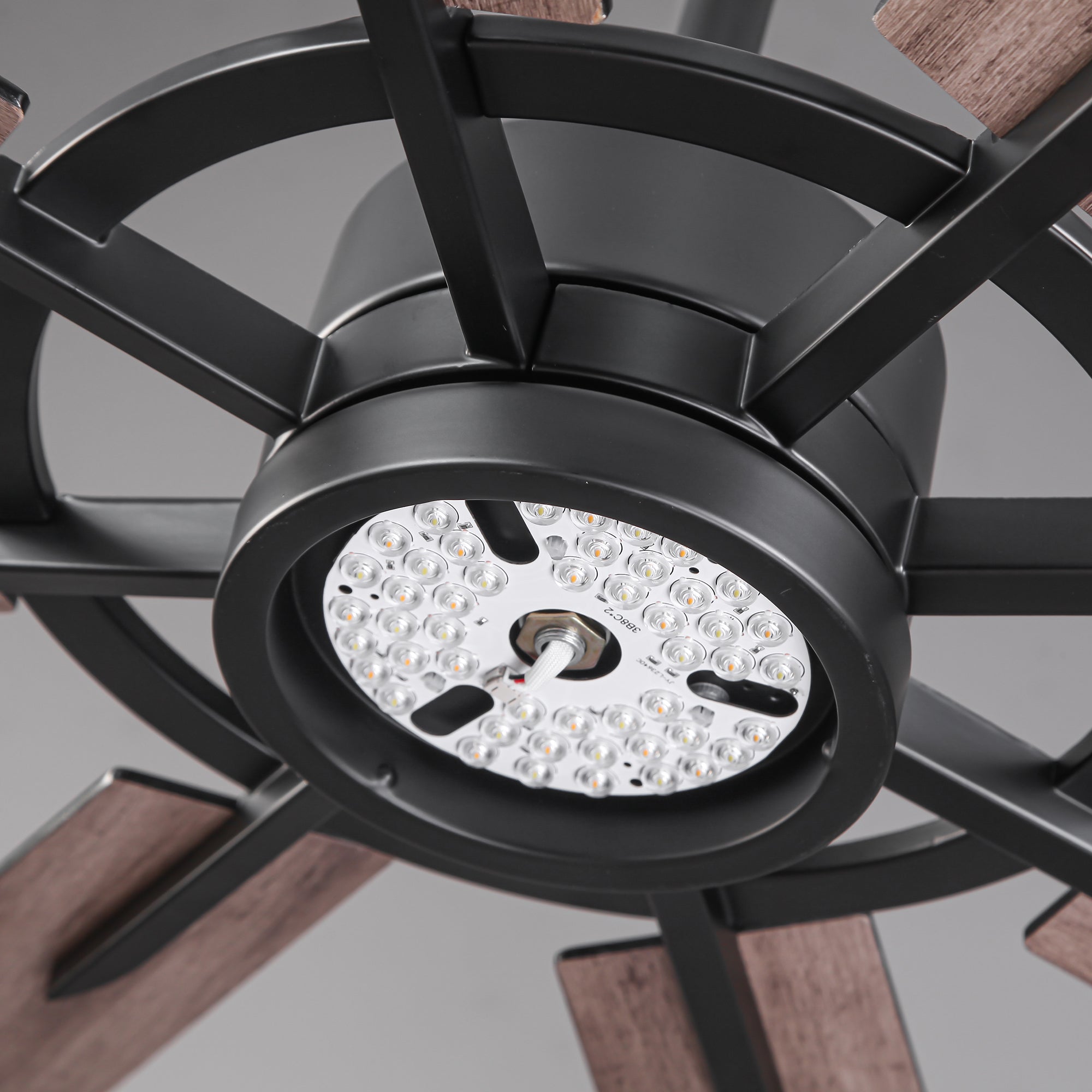 60 Inch 72 Inch Windmill Downrod Mount LED Ceiling Fan with Remote and APP Control