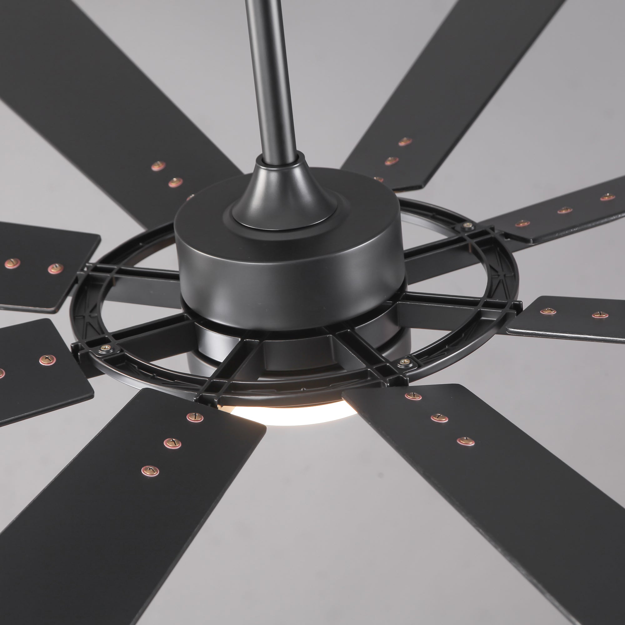 60 Inch 72 Inch Windmill Downrod Mount LED Ceiling Fan with Remote and APP Control
