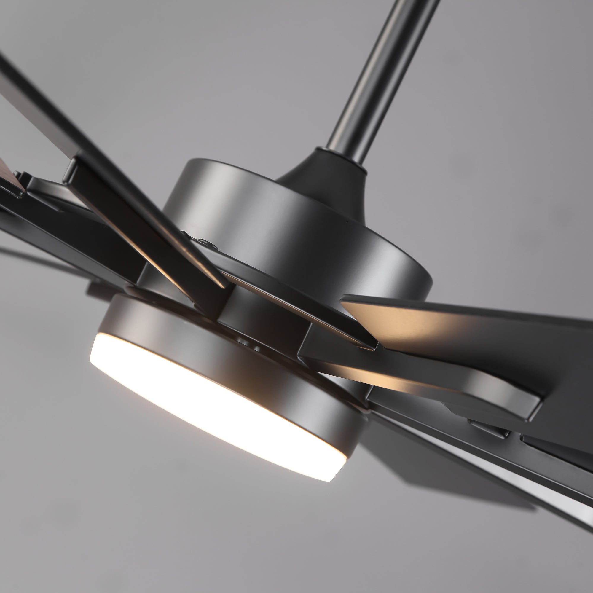 60 Inch 72 Inch Windmill Downrod Mount LED Ceiling Fan with Remote and APP Control