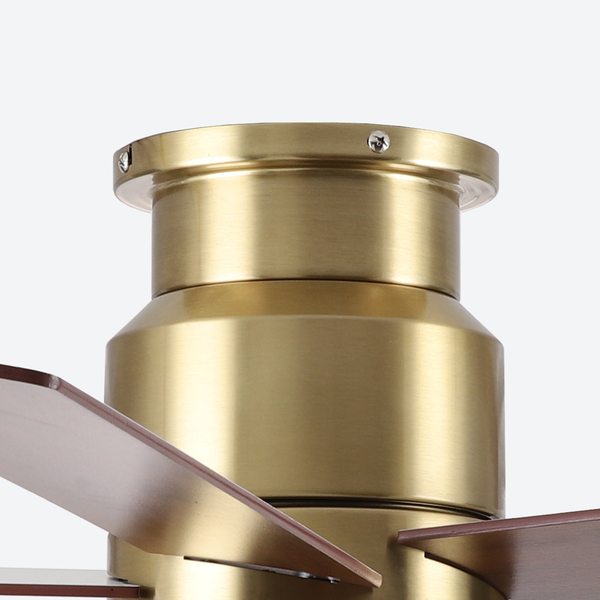 52 Inch Fanny Double-sided Blades Flush Mount LED Ceiling Fan with Remote Control