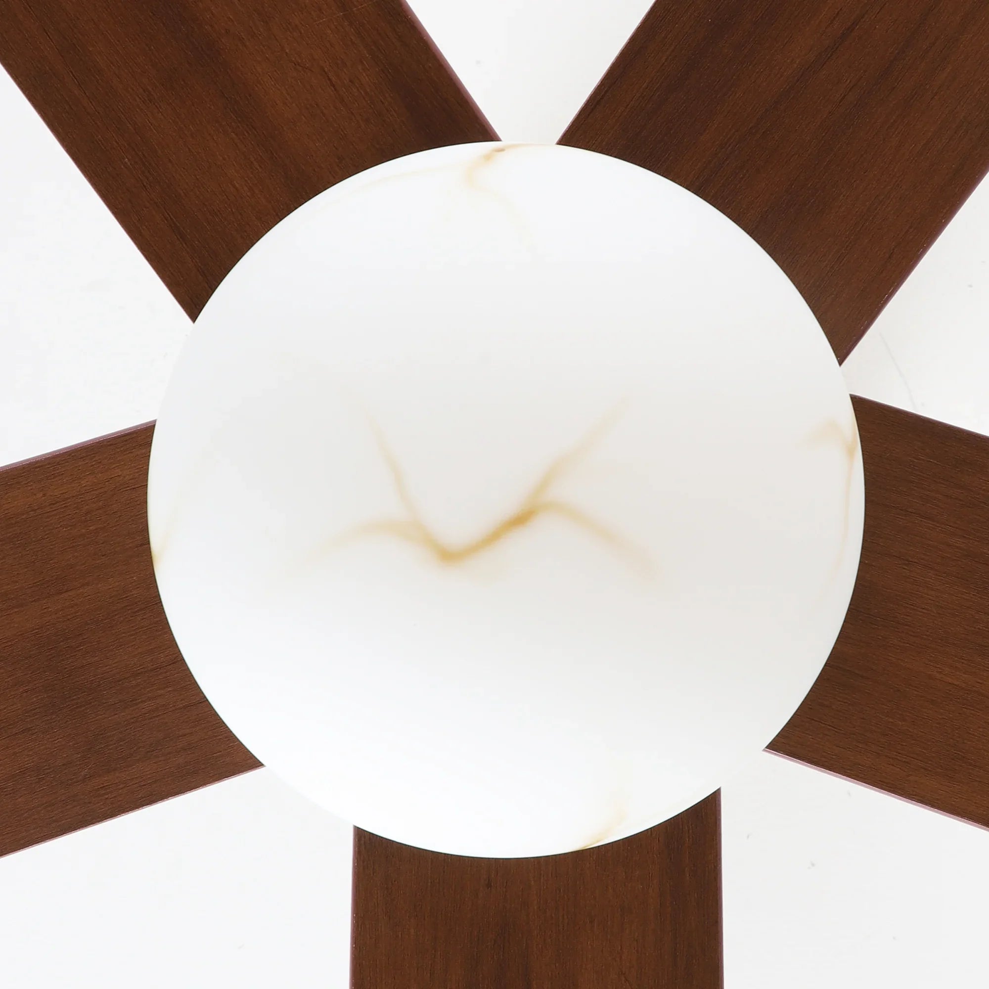 52 Inch Alva Double-sided Blades Downrod Mount LED Ceiling Fan with Remote Control