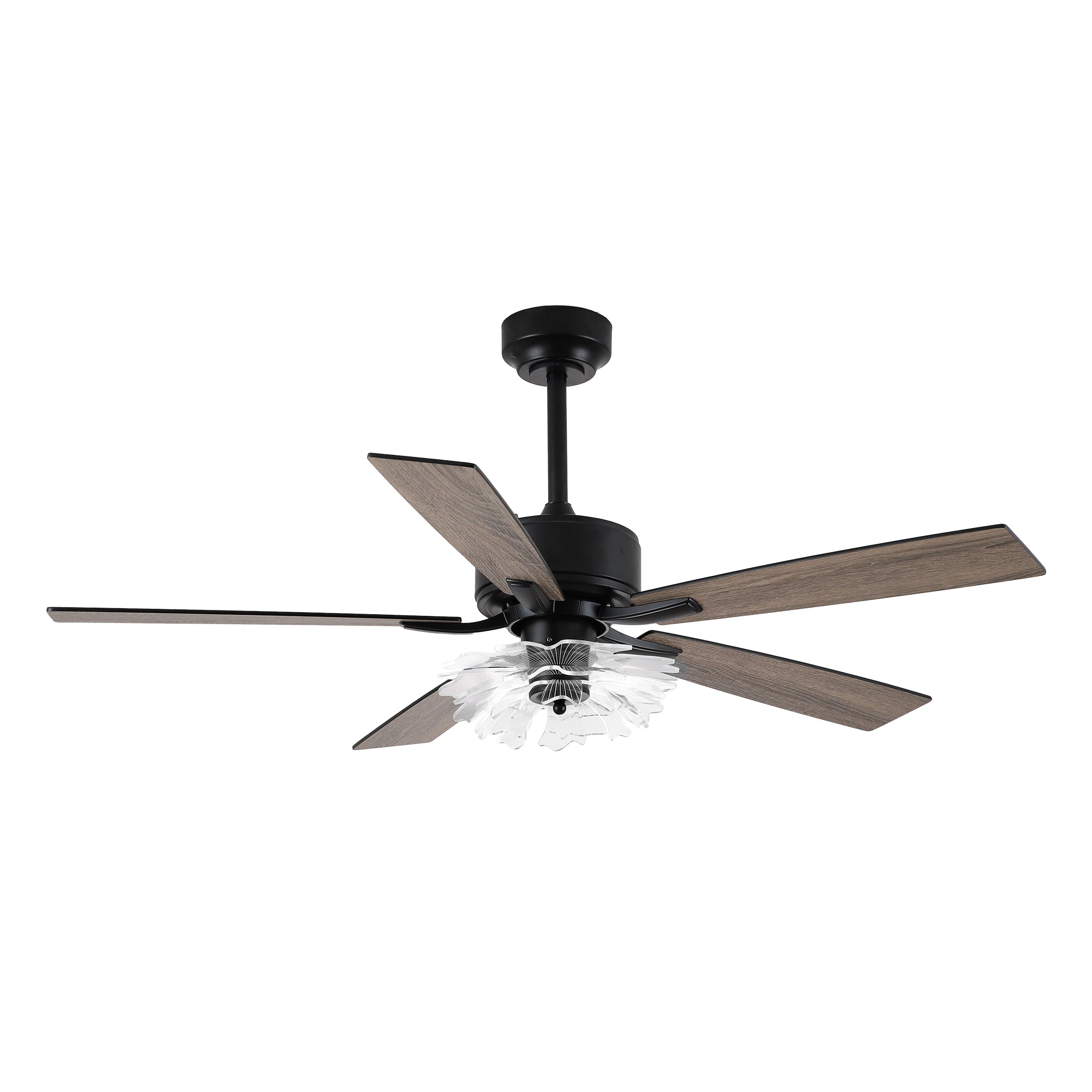 52 Inch Rory Modern Downrod Mount LED Ceiling Fan with Remote Control