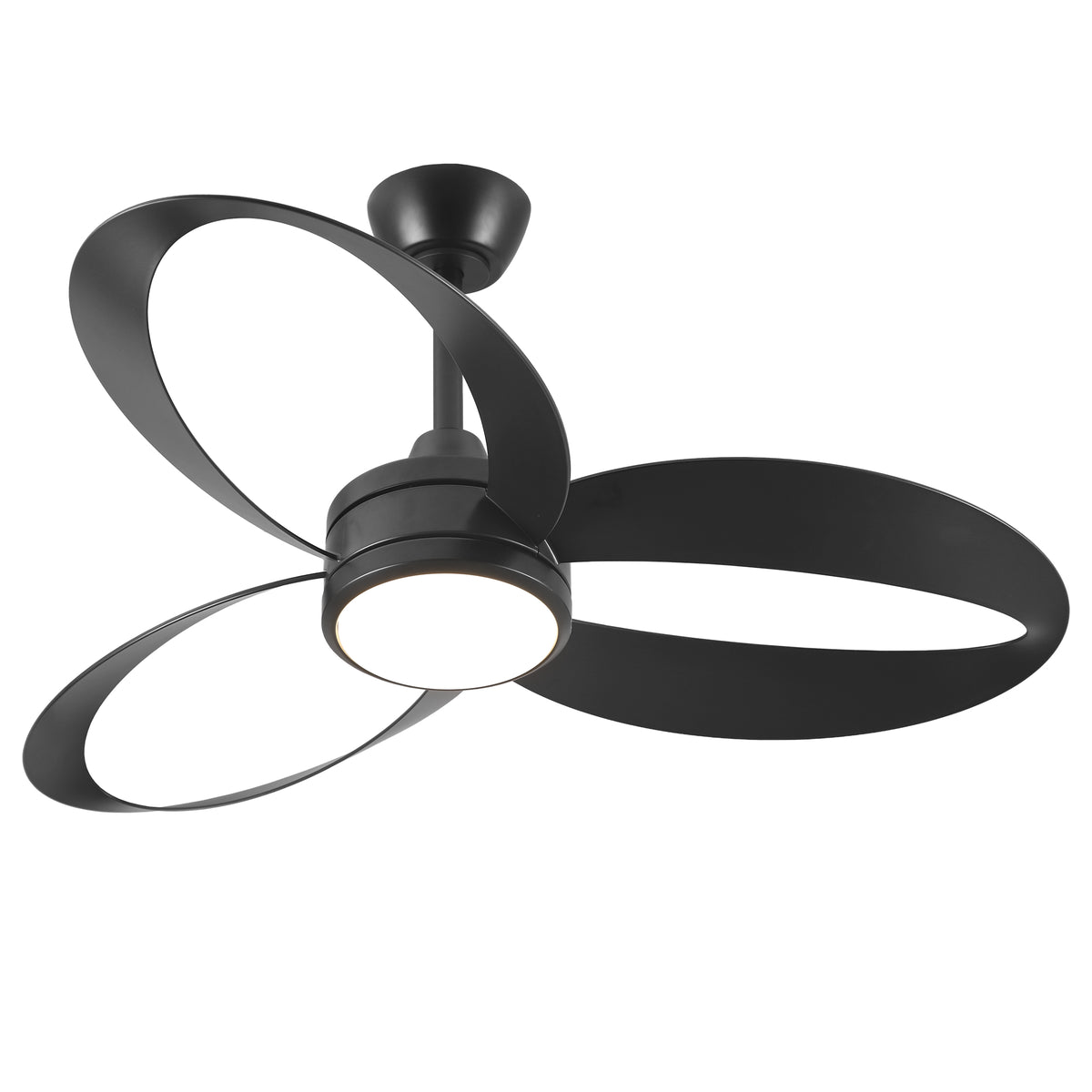 42-Inch 52-Inch Modern Loop-Blade LED Ceiling Fan