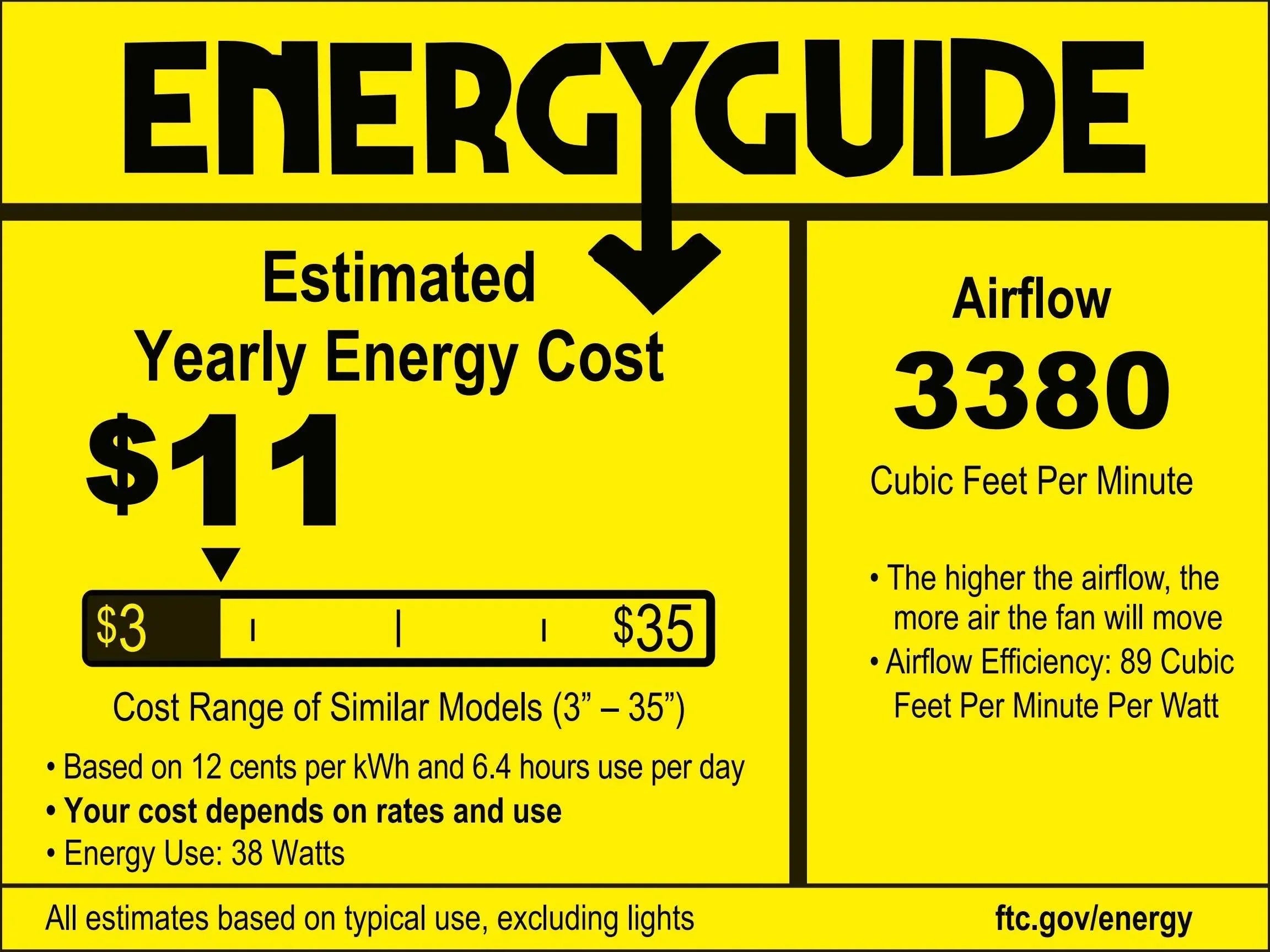 Ventilador de techo reversible Cason moderno de 52" con iluminación y control remoto