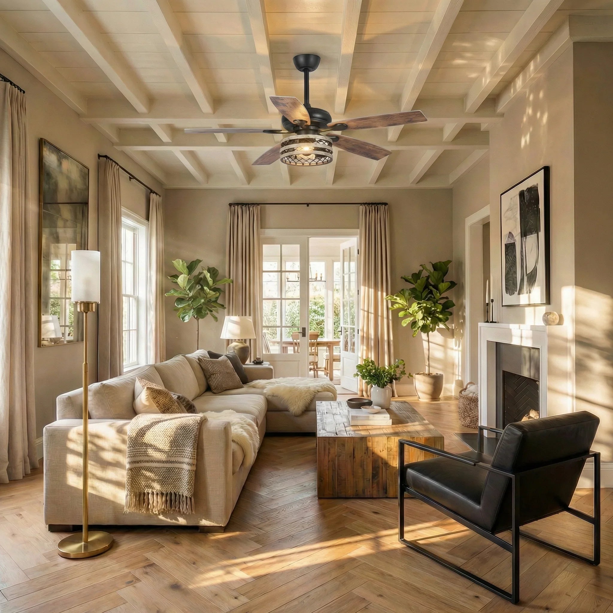 52" Alward Smart Fan with Light Kit