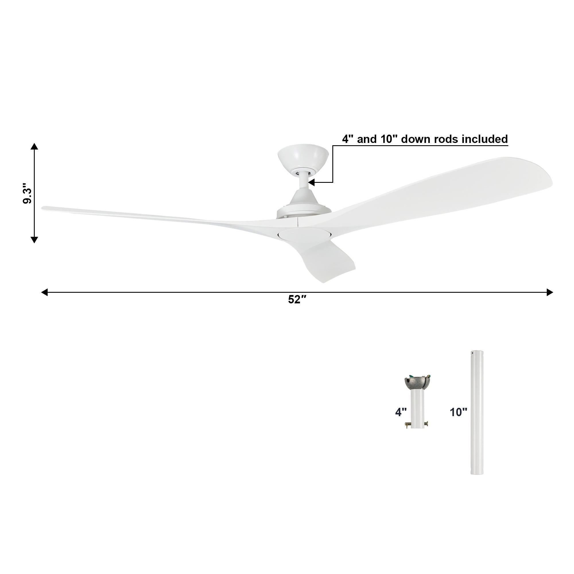 52" Jovie Ceiling Fan with Remote Control